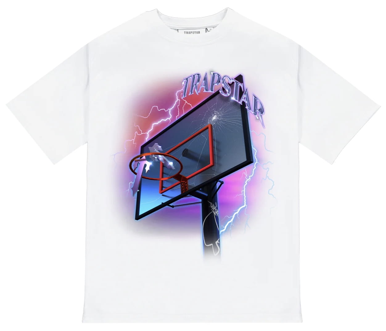 Trapstar Never Miss Tee White — oryginalna biała koszulka Trapstar z certyfikatem | NWK Store