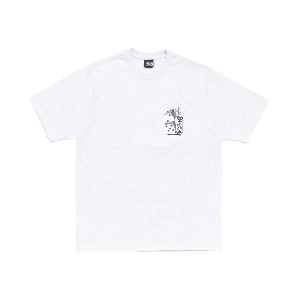 Stüssy Tall Dice Tee Ash Heather — zdjęcie produktu | NWK Store