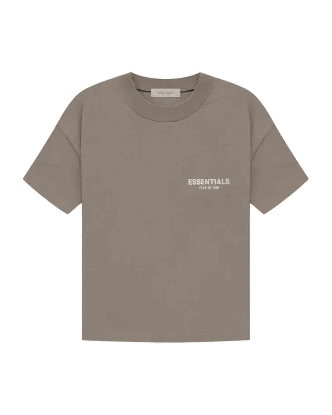 Koszulka Essentials Fear of God Jersey Crewneck Tee Taupe — przód