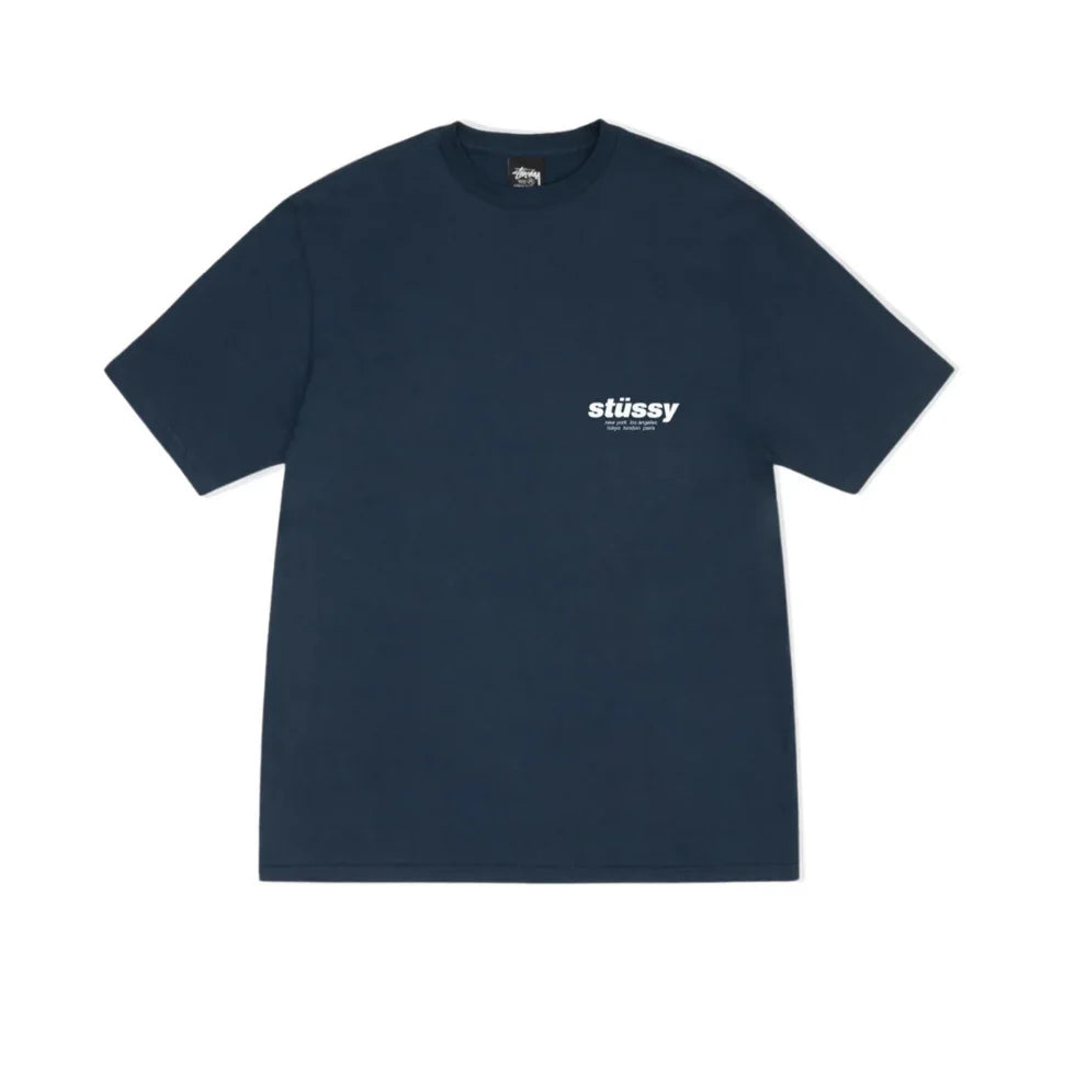 Stüssy Rollers Tee Navy — zdjęcie produktu | NWK Store
