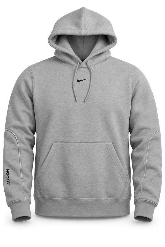 Nike x NOCTA Men's Fleece Hoodie Grey Heather/ Matte Silver/ Black (HM5762-021)