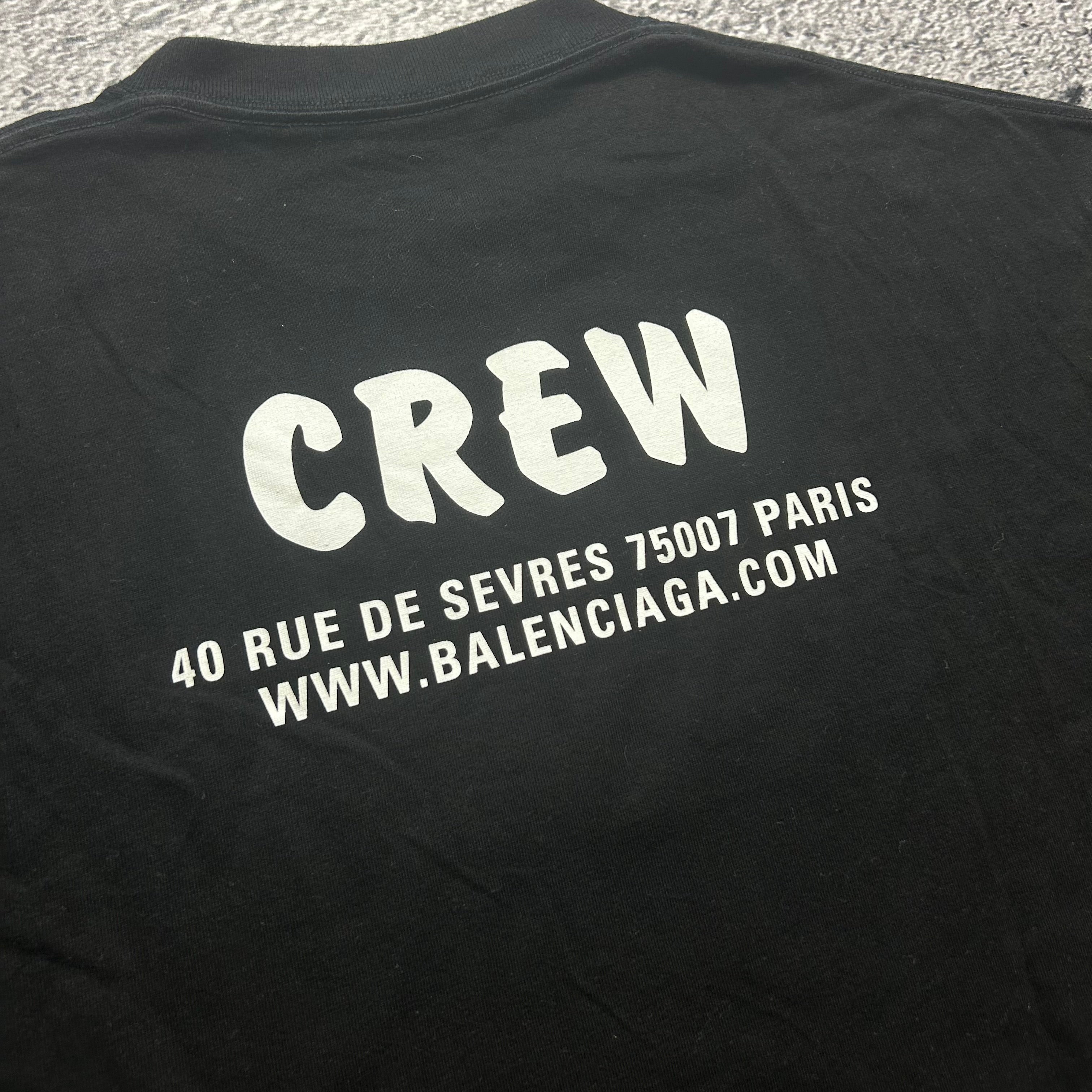 Czarna Koszulka Balenciaga Rozmiar S