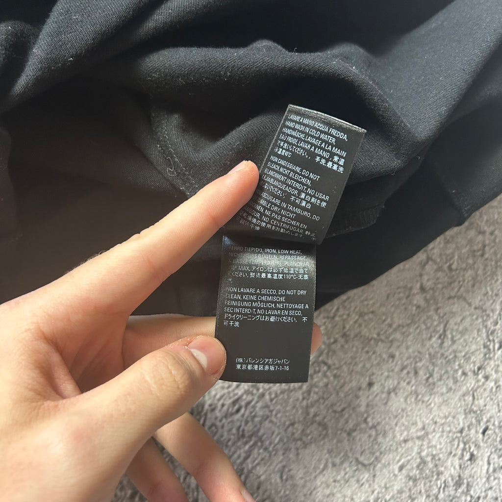 Czarna Koszulka Balenciaga Rozmiar S