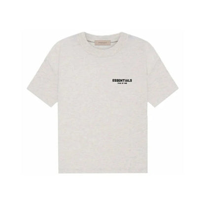Koszulka Essentials Fear of God Light Oatmeal — oversize, logo Essentials na piersi