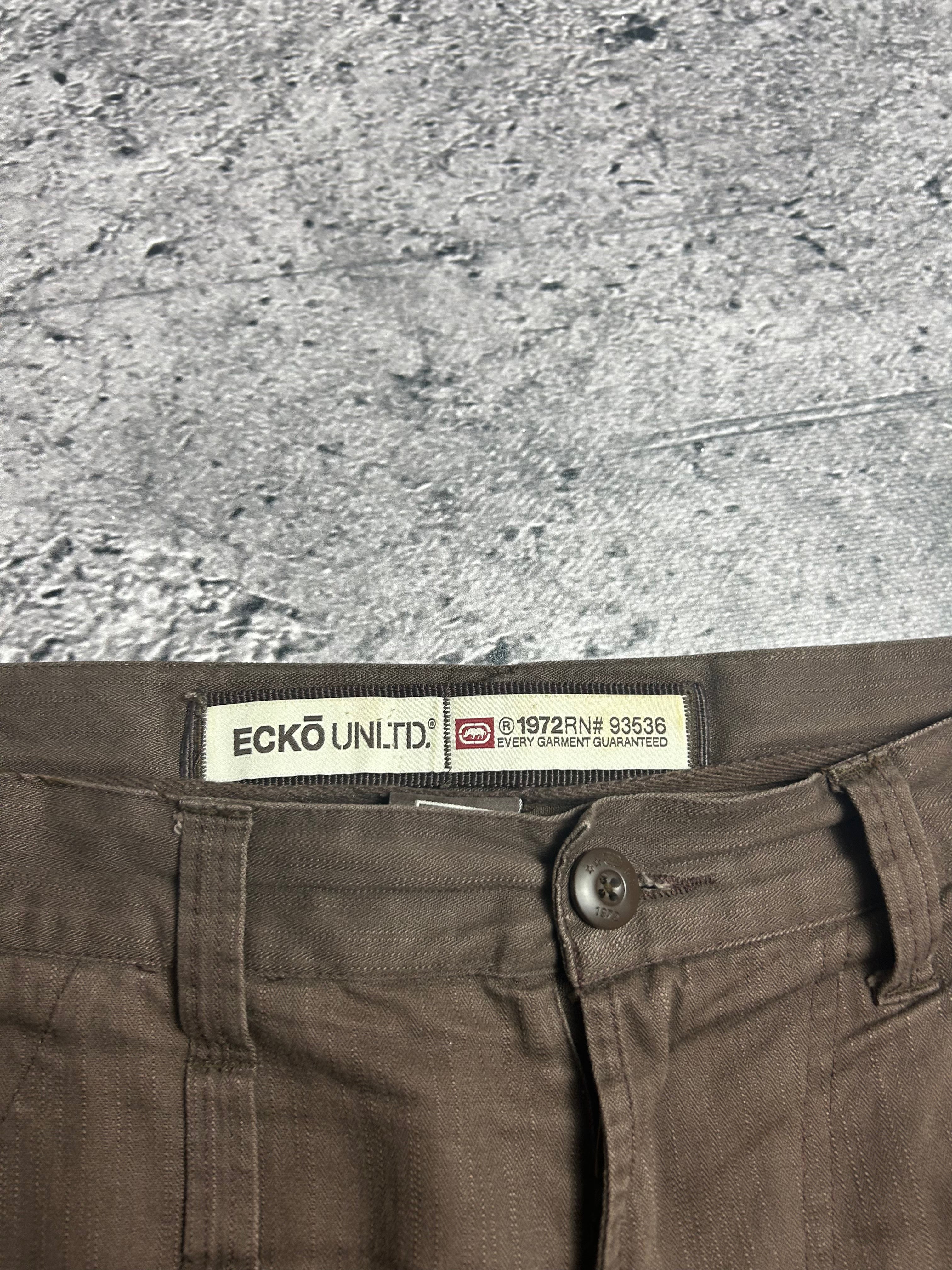 Brązowe Cargo Shorty Ecko Unltd. Rozmiar W32