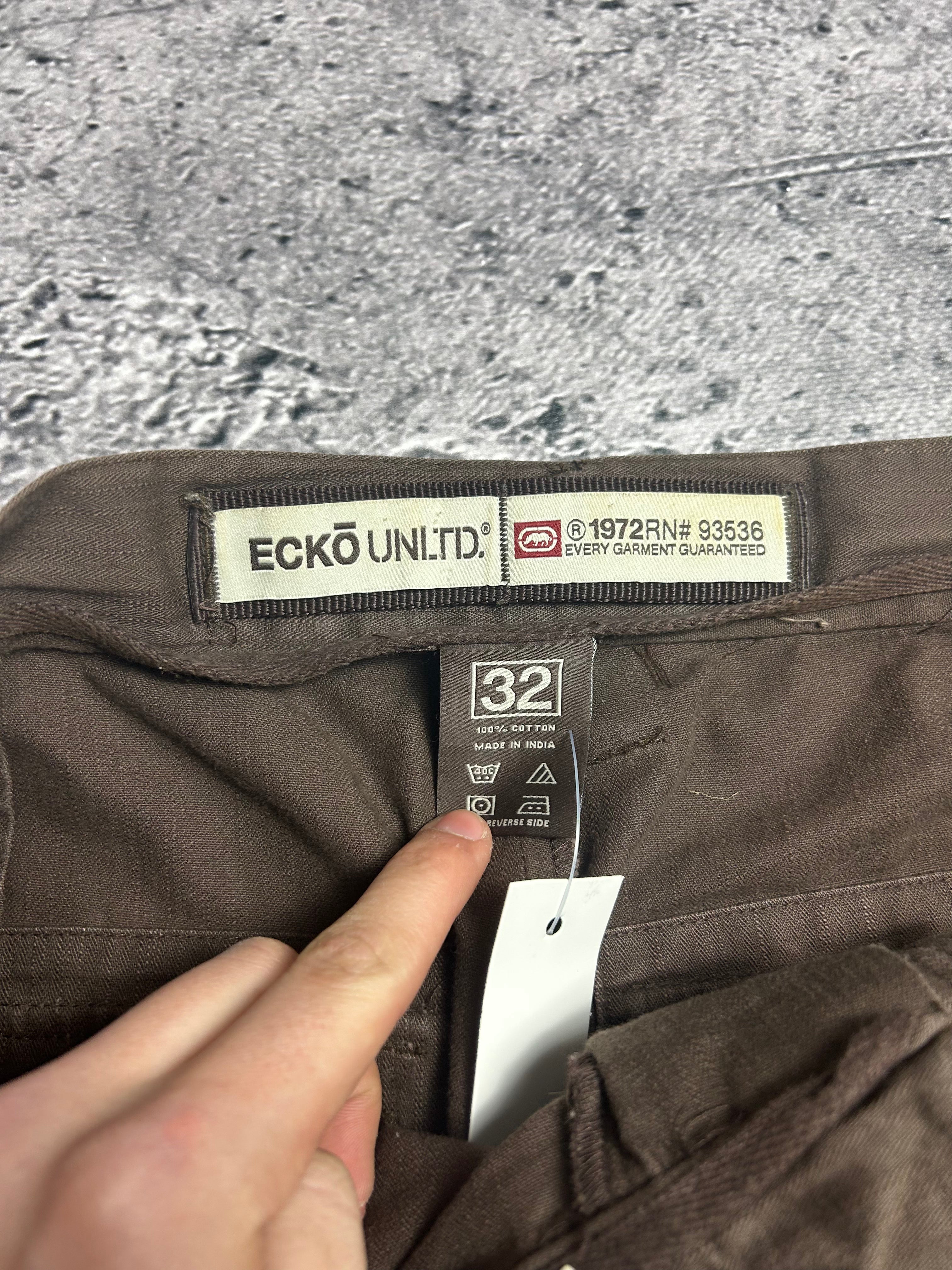 Brązowe Cargo Shorty Ecko Unltd. Rozmiar W32