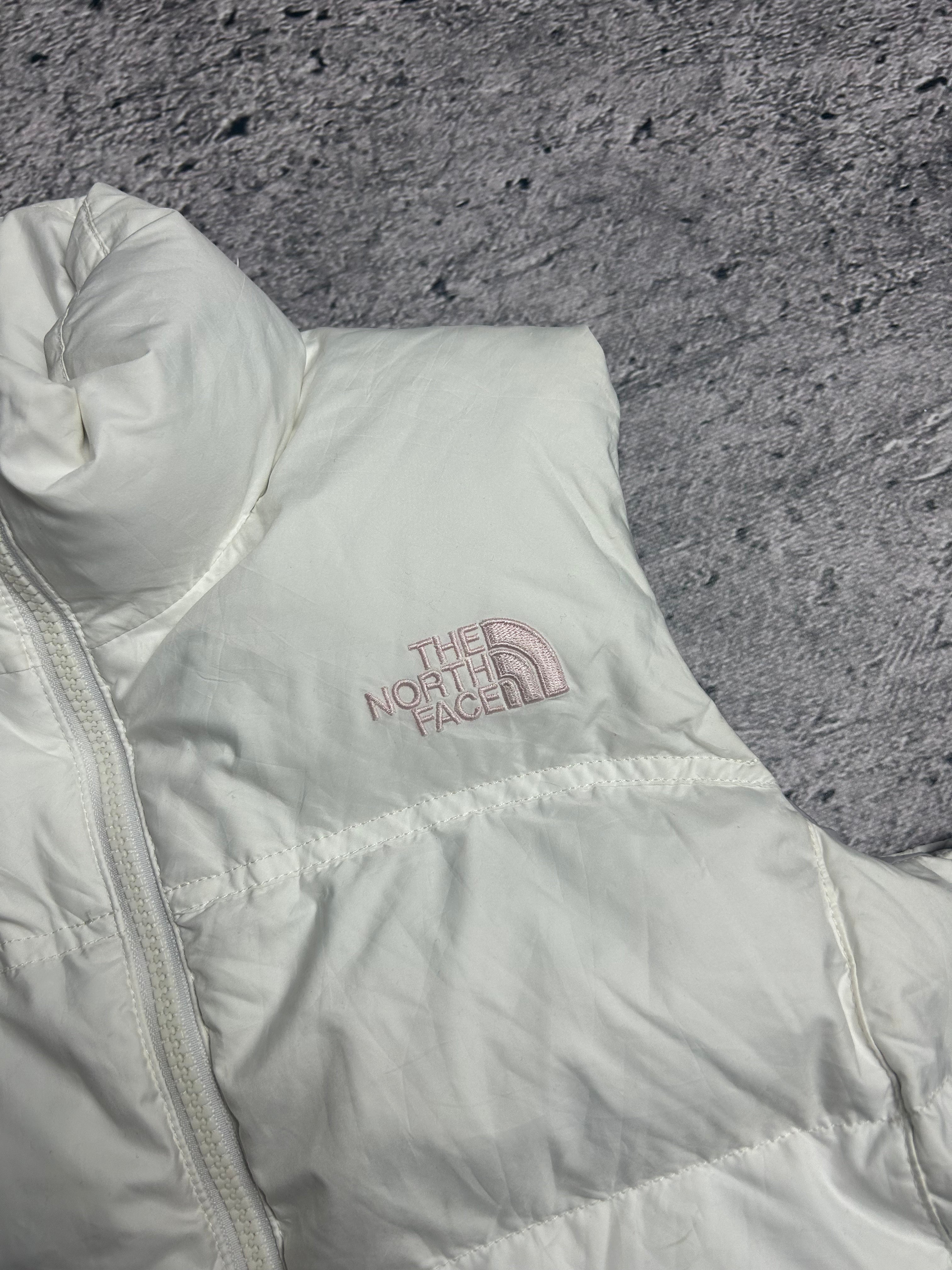 Biała Kamizelka Rozpinana The North Face 700 Puffer Vest Rozmiar S