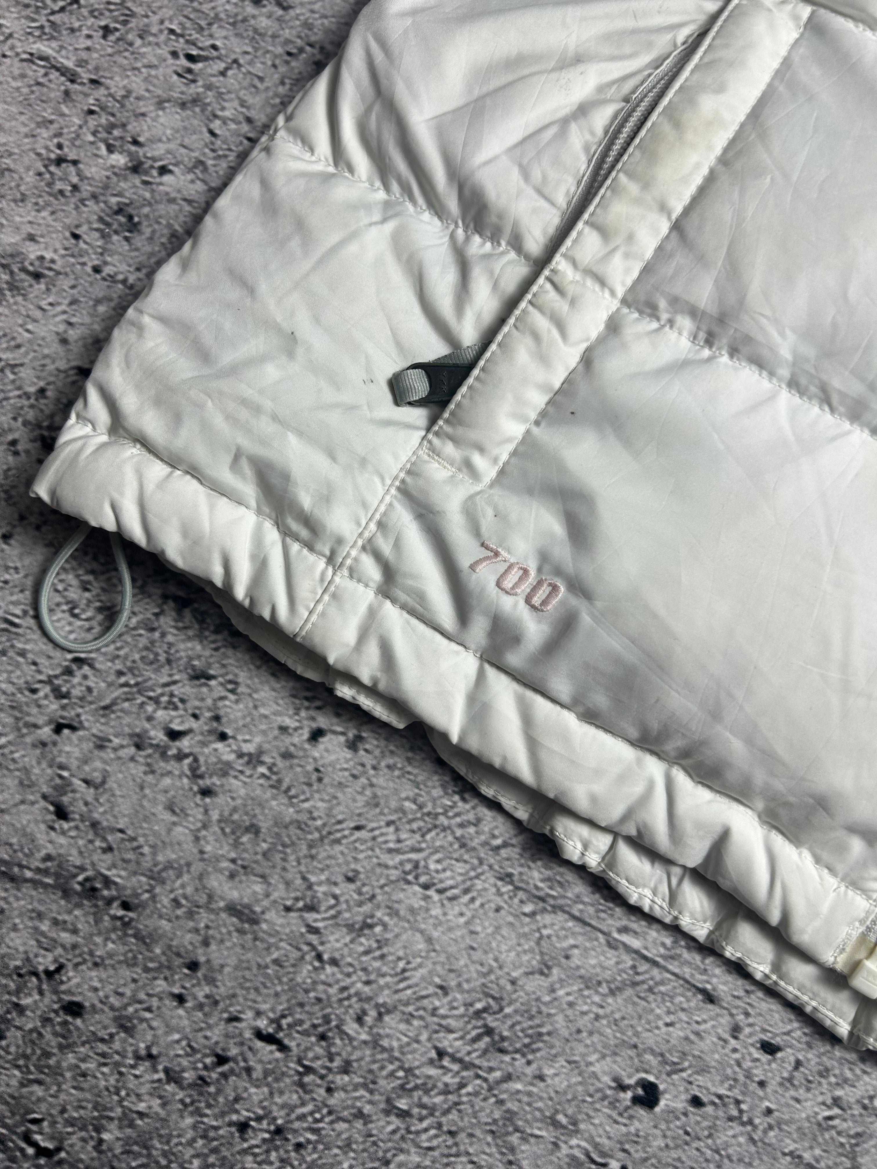 Biała Kamizelka Rozpinana The North Face 700 Puffer Vest Rozmiar S