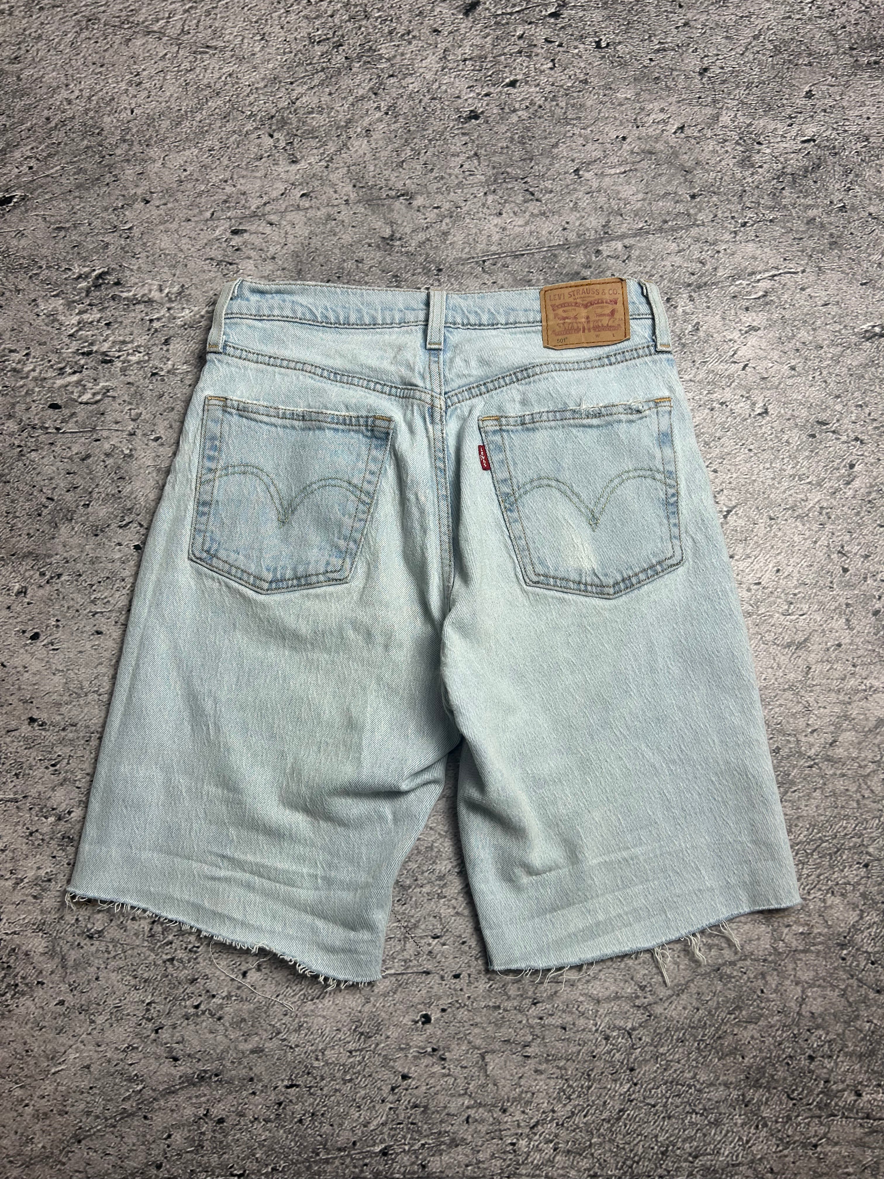 Jasnoniebieskie Shorty Damskie Jeansowe Levi's 501 W26 L30