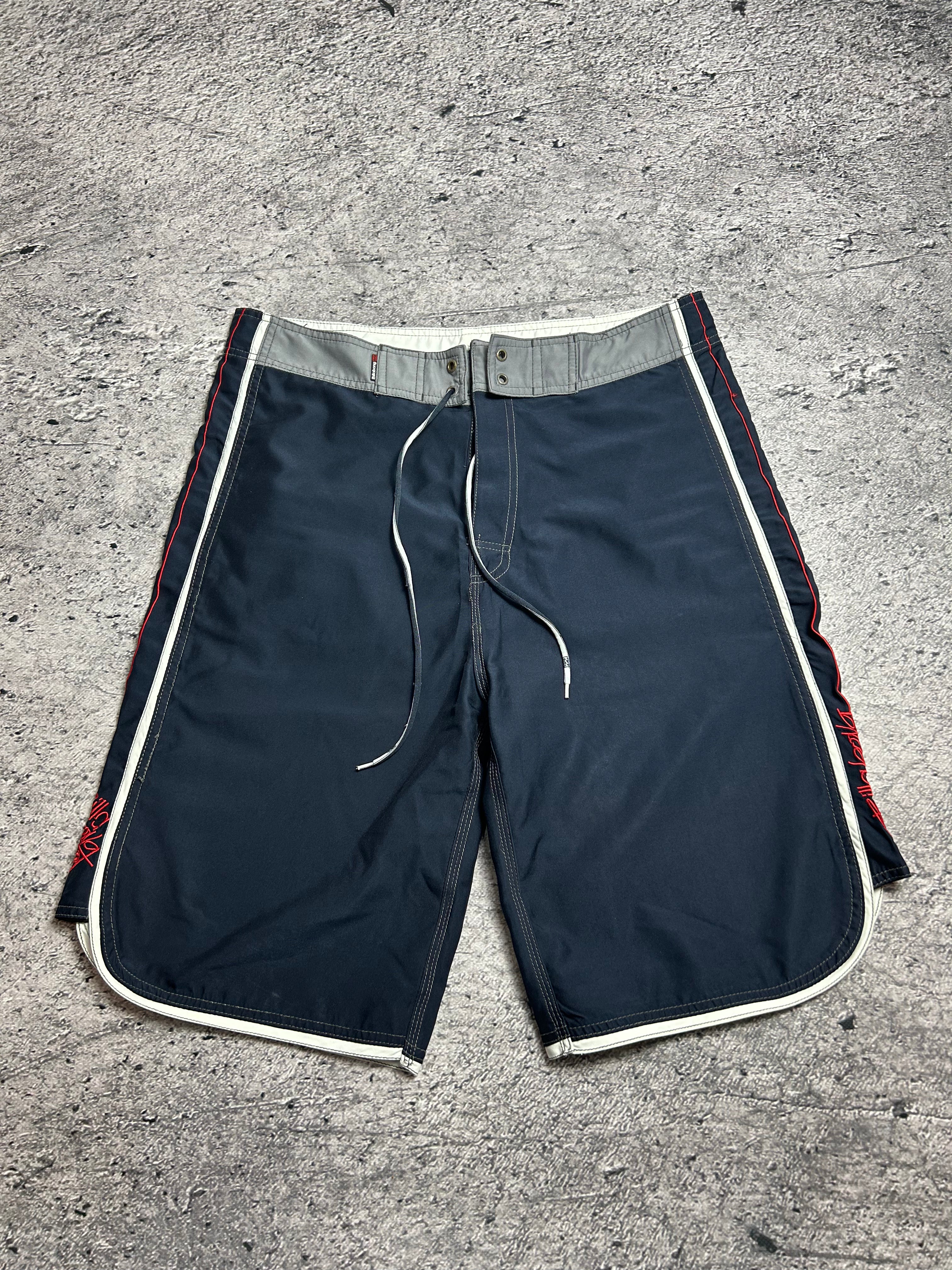 Granatowe Shorty Hip Hop Style Billabong Logo Embroidered Rozmiar 36