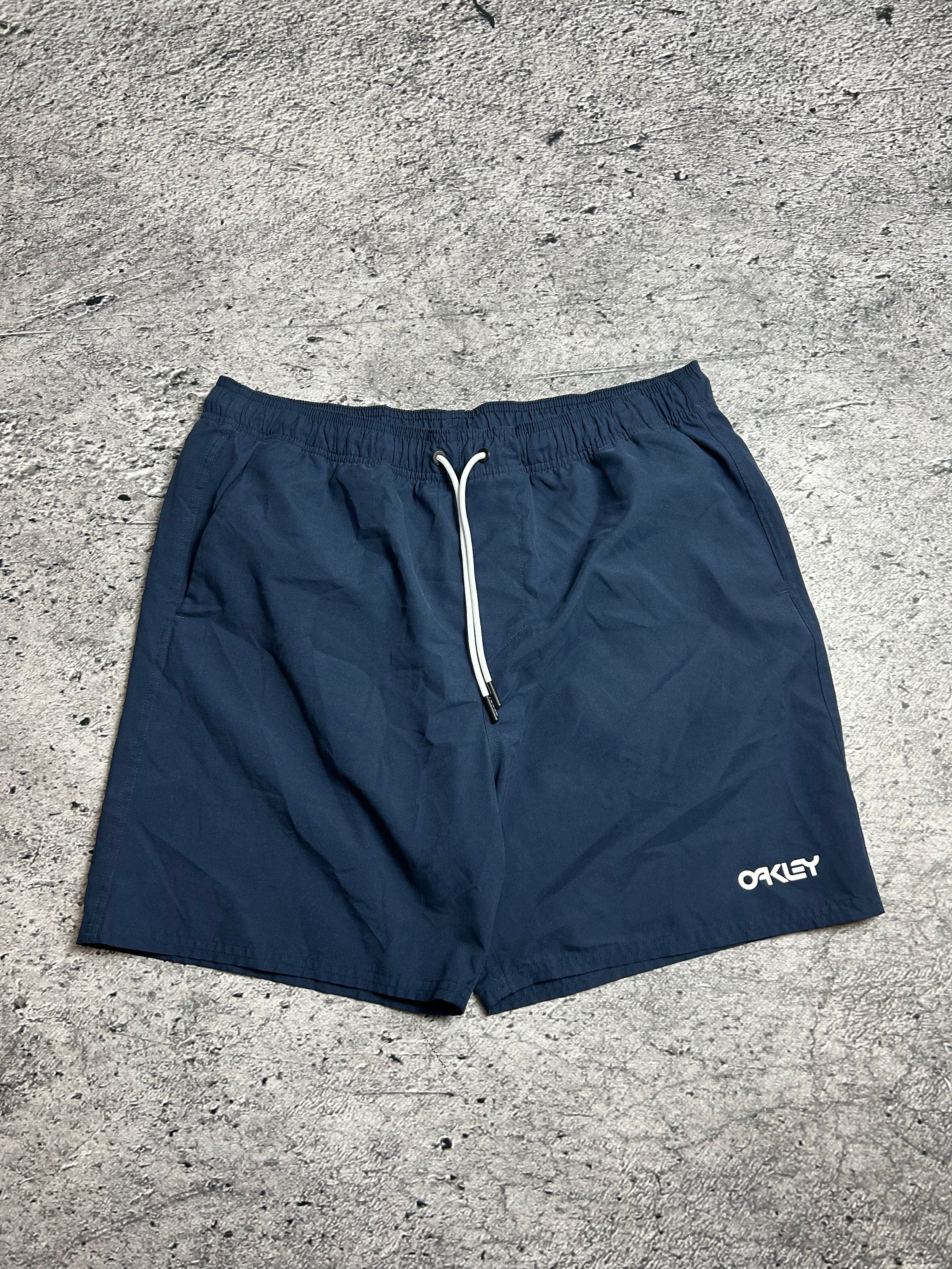 Granatowe Shorty Oakley Small Logo Print Rozmiar M
