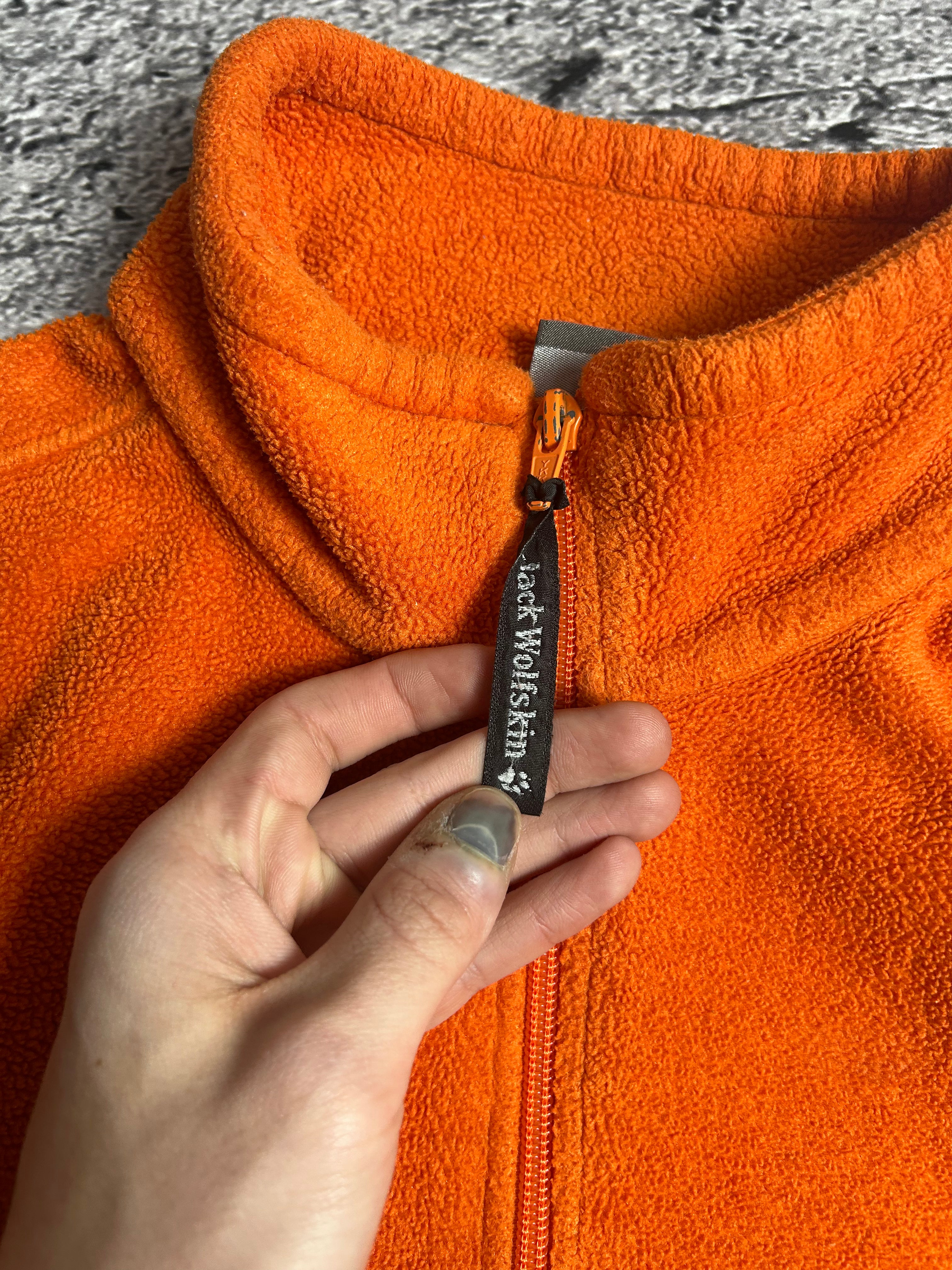 Pomarańczowy Polar Jack Wolfskin Fleece Rozmiar L