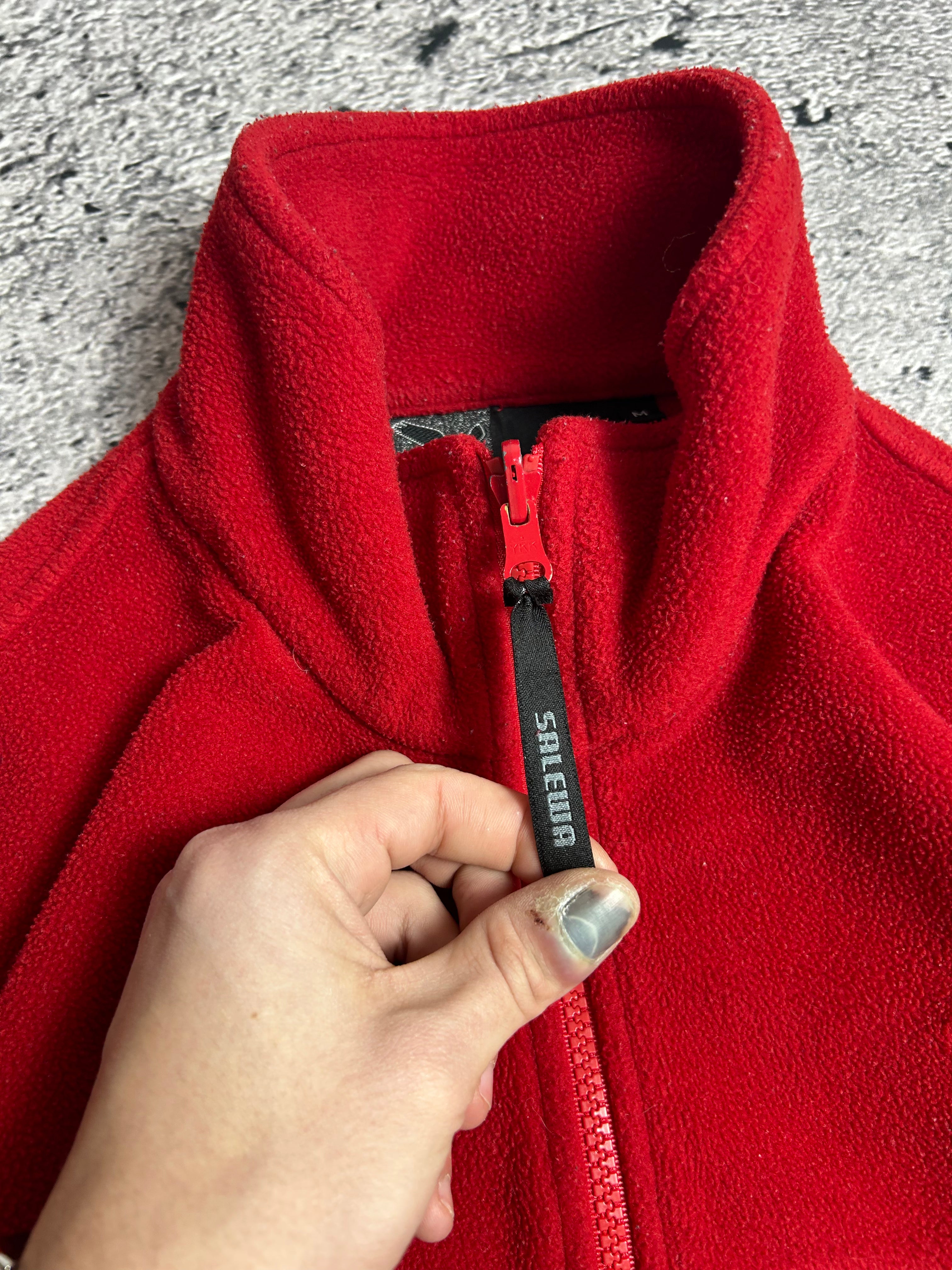 Czerwony Polar Salewa Polarlite Outdoor Wear Rozmiar M
