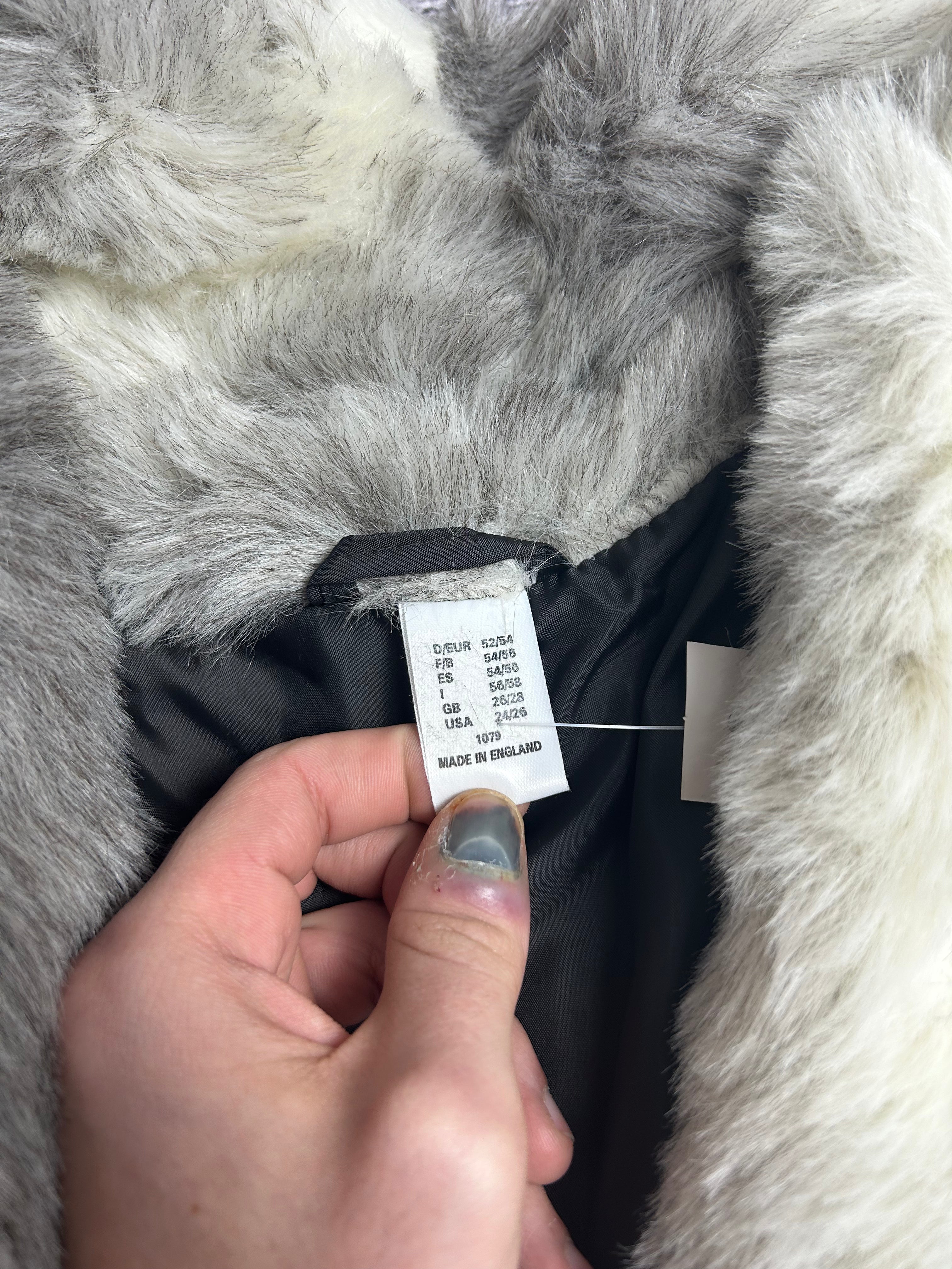Kurtka Sztuczne Futro Made In England Rozmiar XL