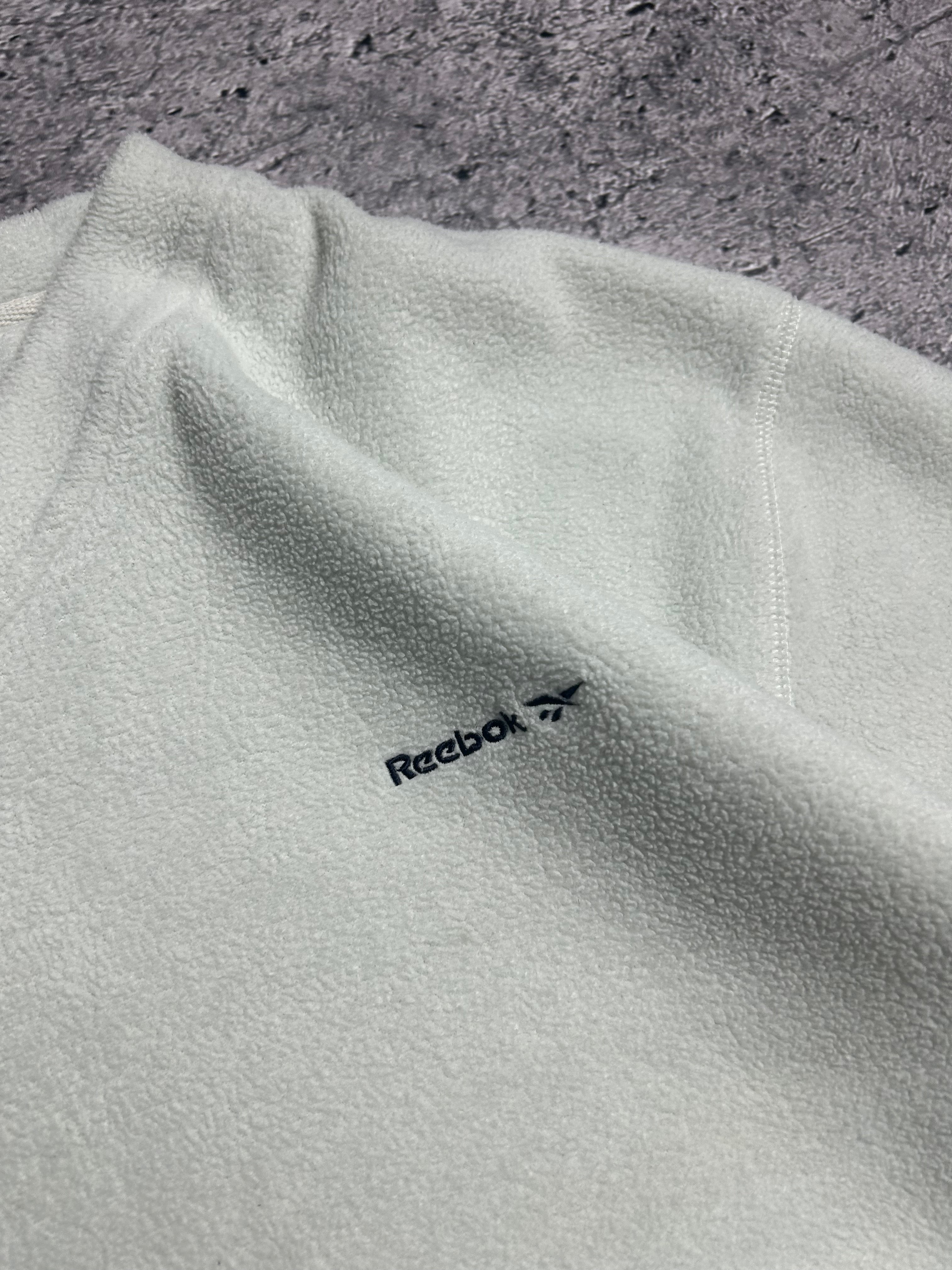 Vintage Reebok Essentials Fleece Biały Polar Rozmiar XL