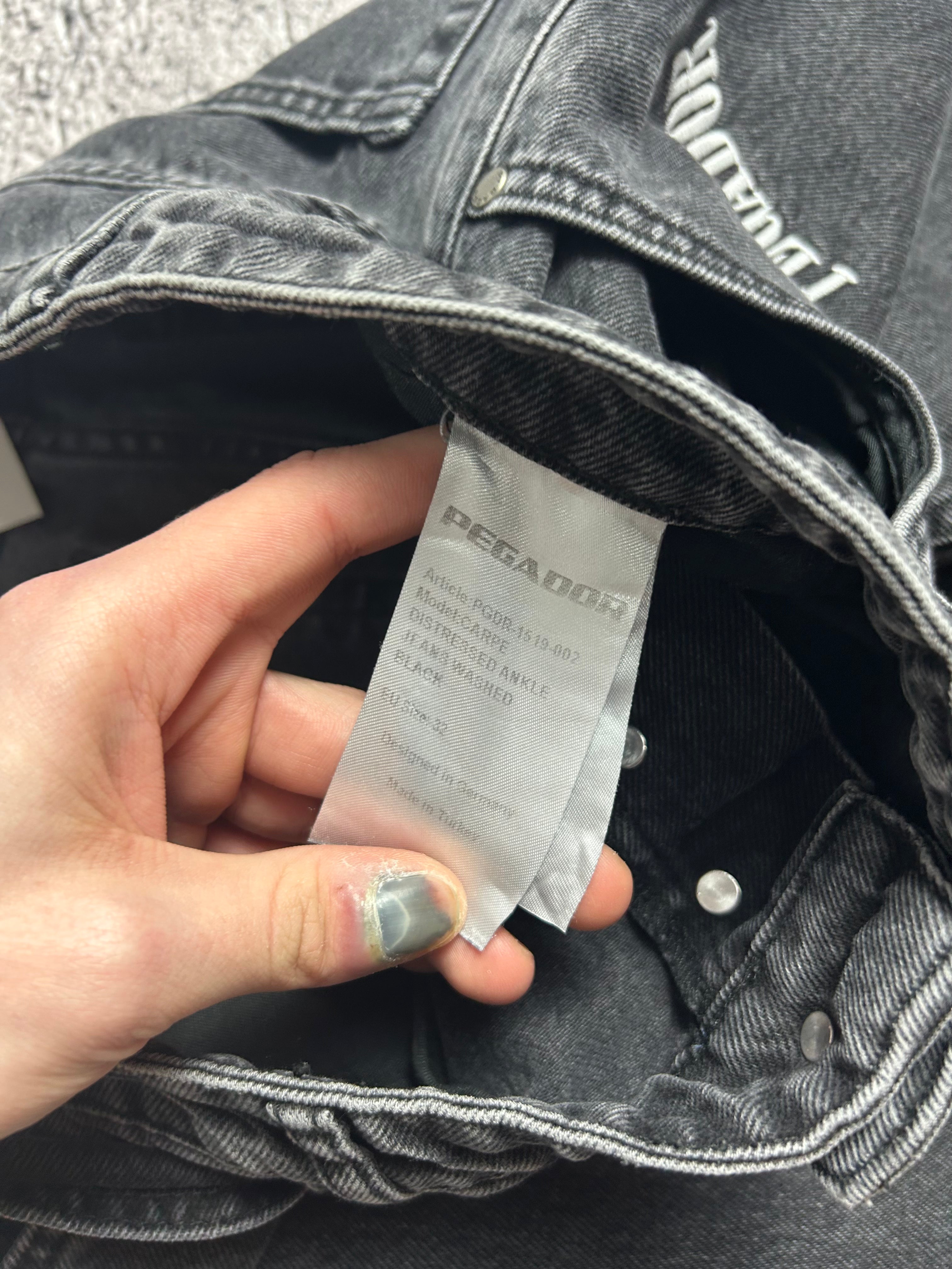 Szare Jeansy Pegador Washed Style Size 32