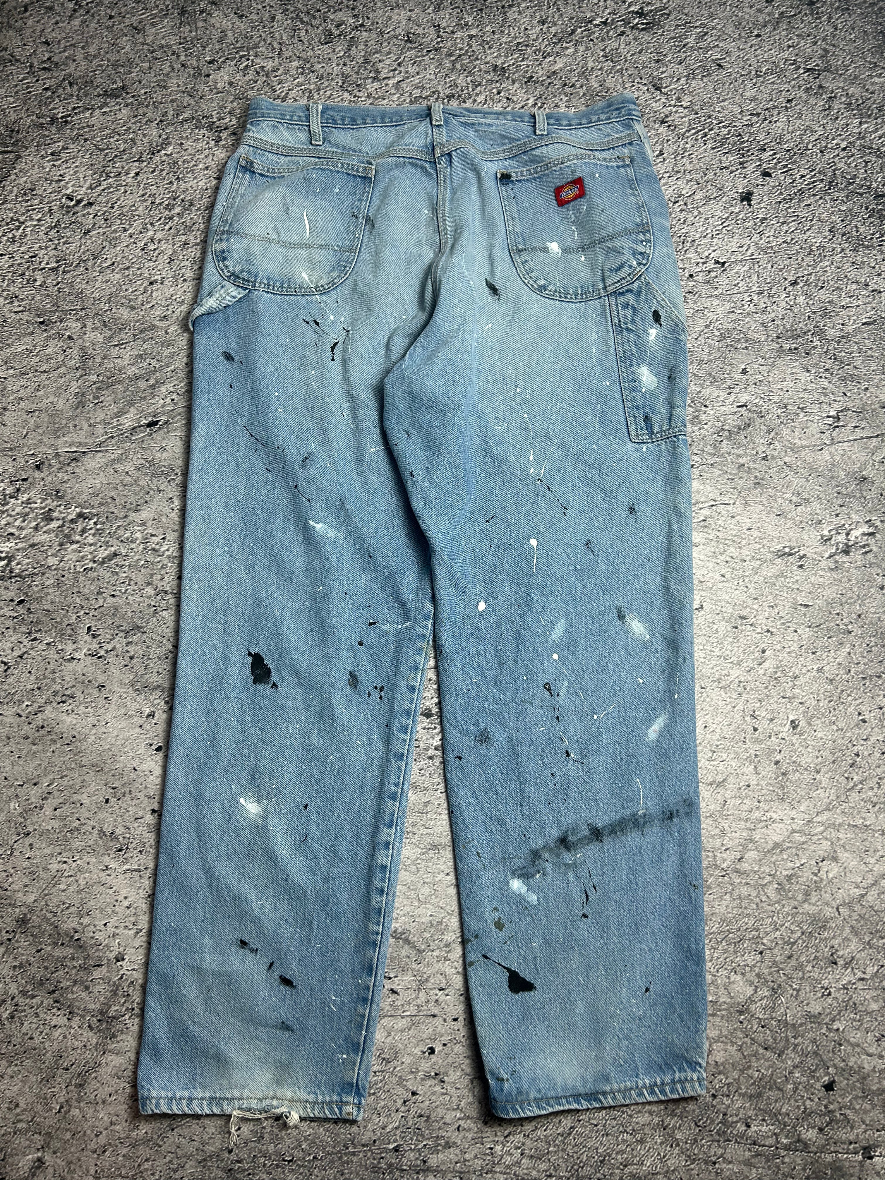 Hand Made Dickies Jeans Custom Paint