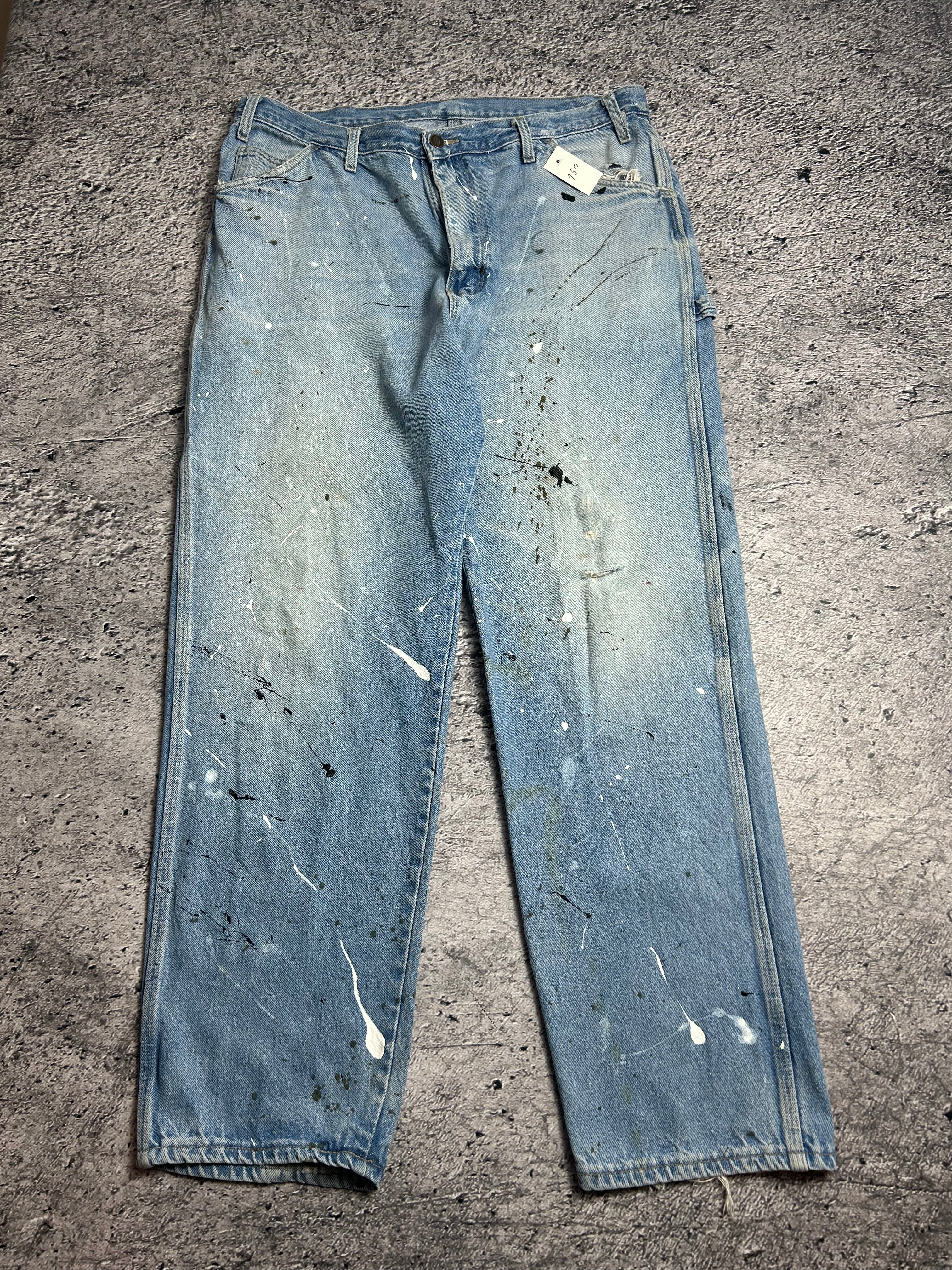 Hand Made Dickies Jeans Custom Paint