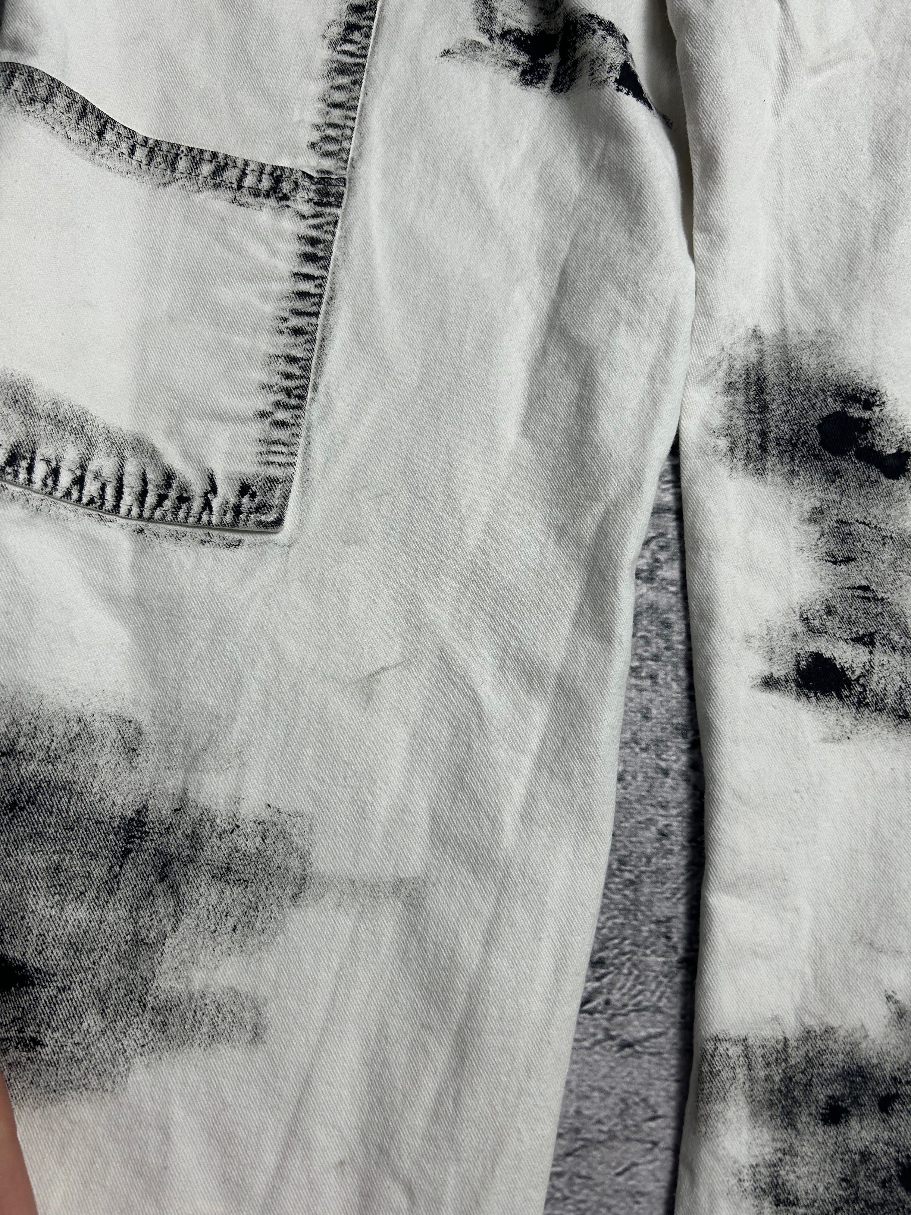 Białe Jeansy Dickies x Sherwin WIlliams Hand Made Custom Paint