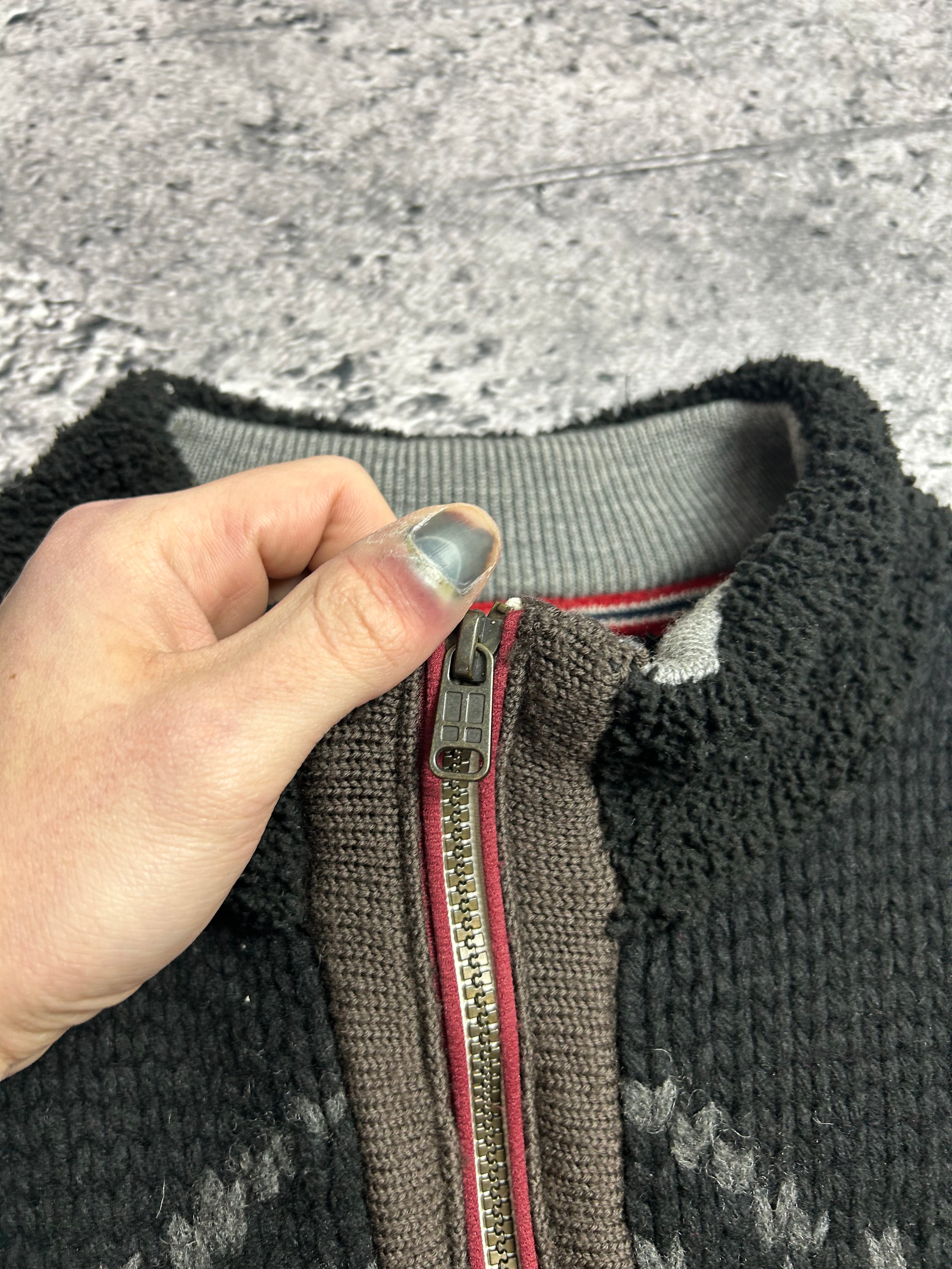 Czarny Sweter Zip Napapijri Outdoor Wear Rozmiar M