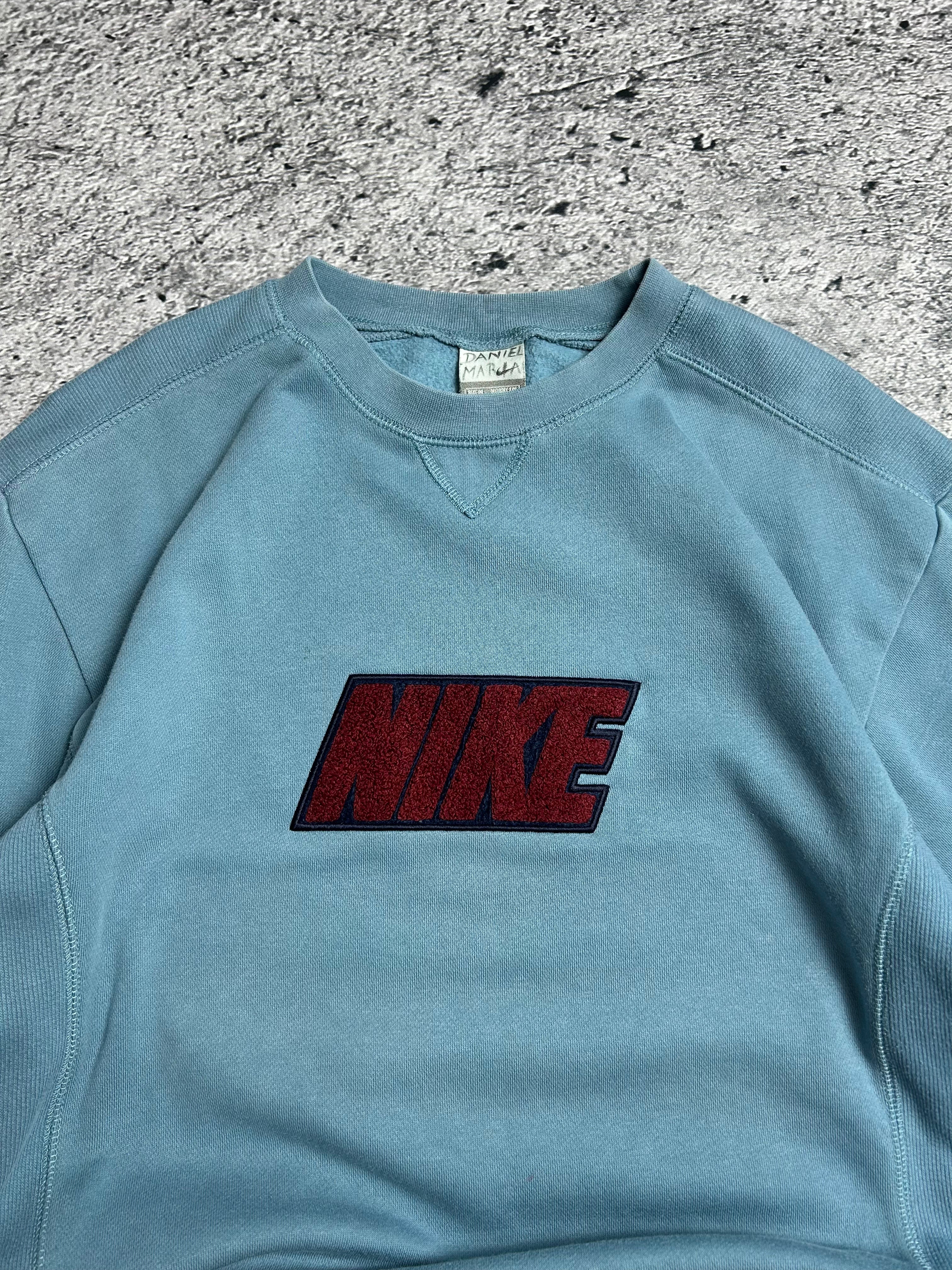 Vintage 00s Nike Spell Out Logo Embroidered Rozmiar L Crewneck