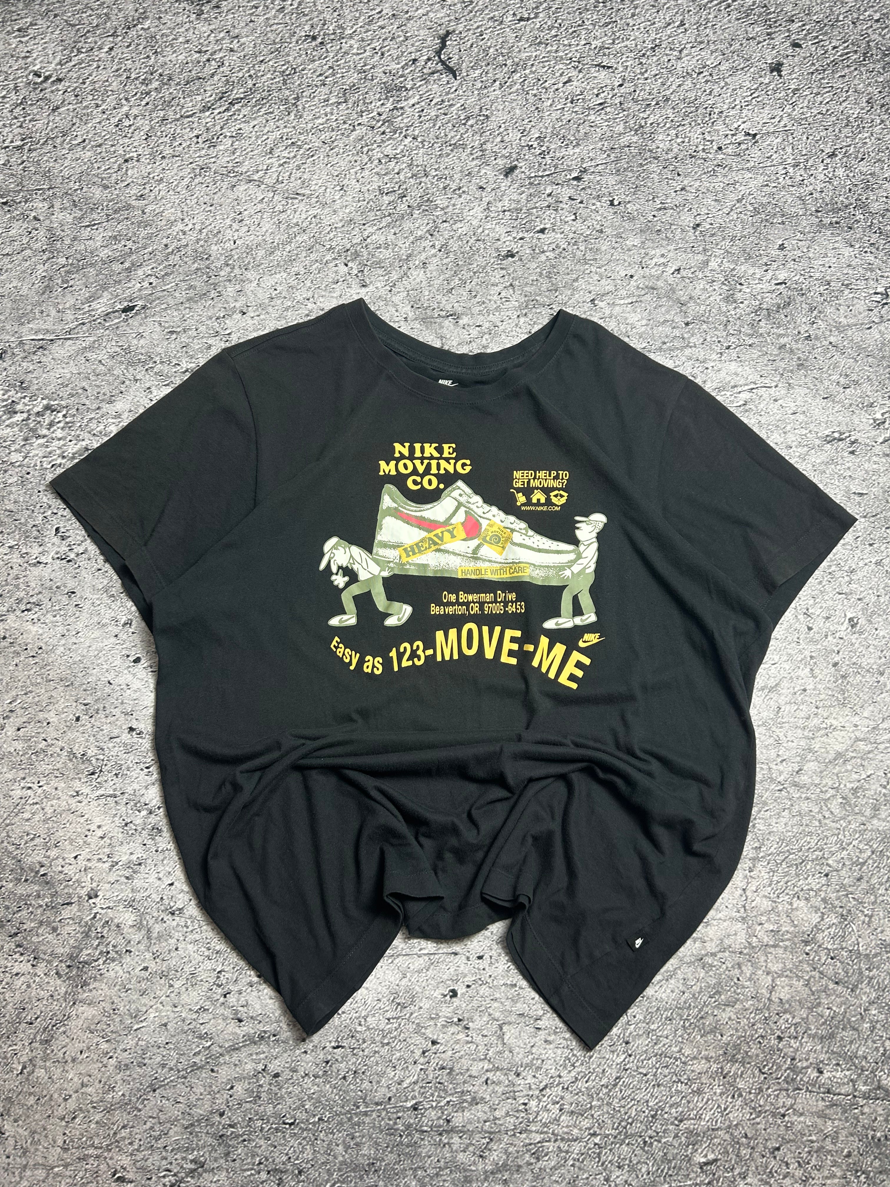 Czarna Koszulka T-shirt Nike Bodyprint Rozmiar L
