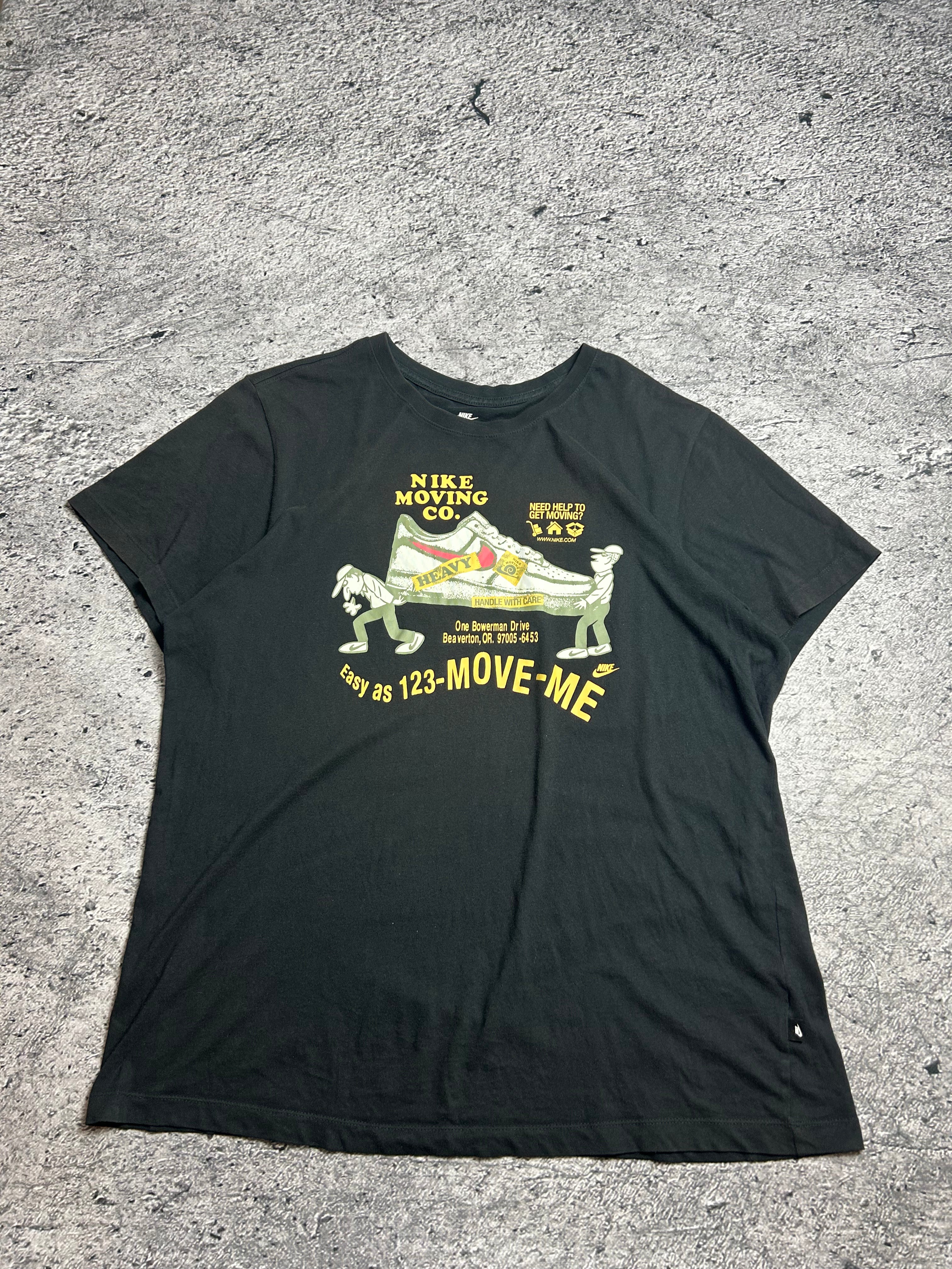 Czarna Koszulka T-shirt Nike Bodyprint Rozmiar L
