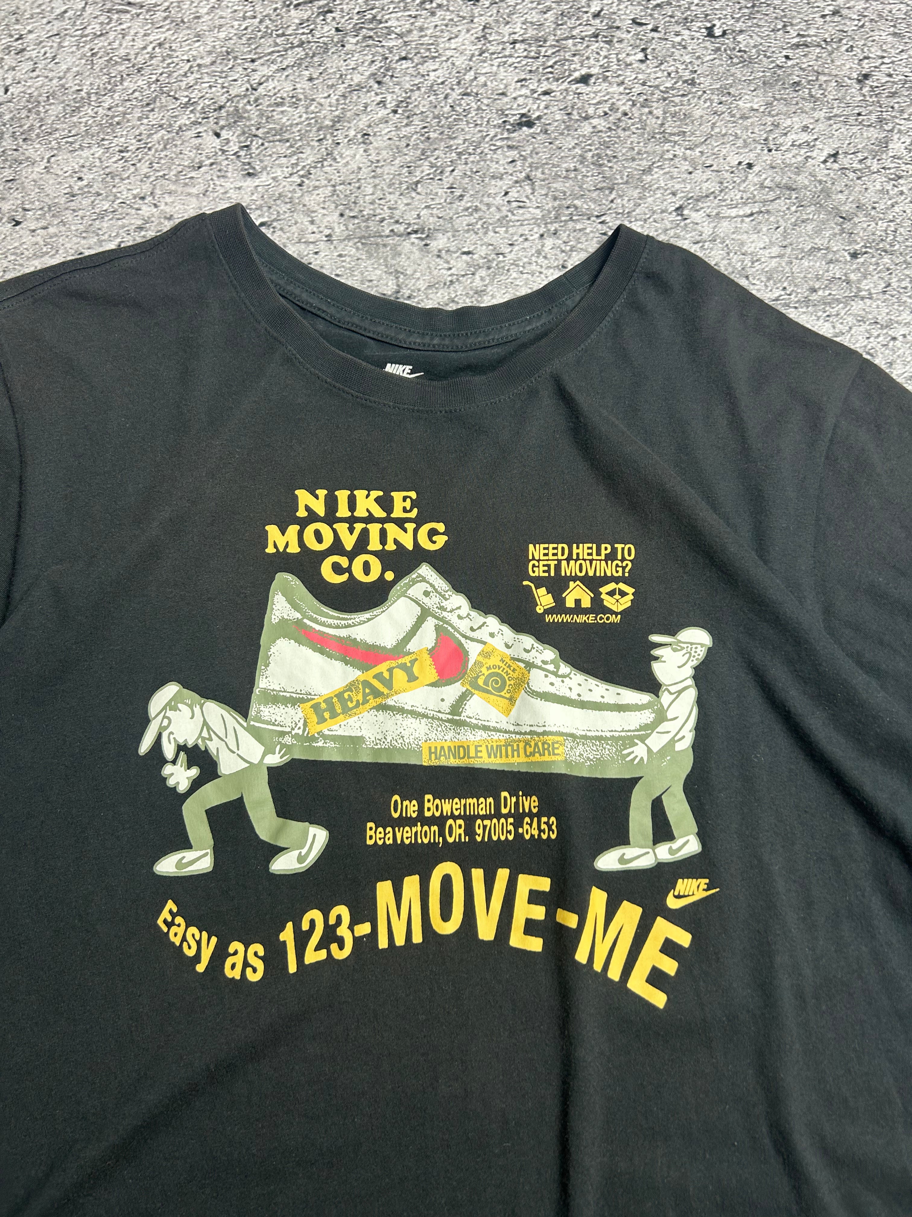 Czarna Koszulka T-shirt Nike Bodyprint Rozmiar L