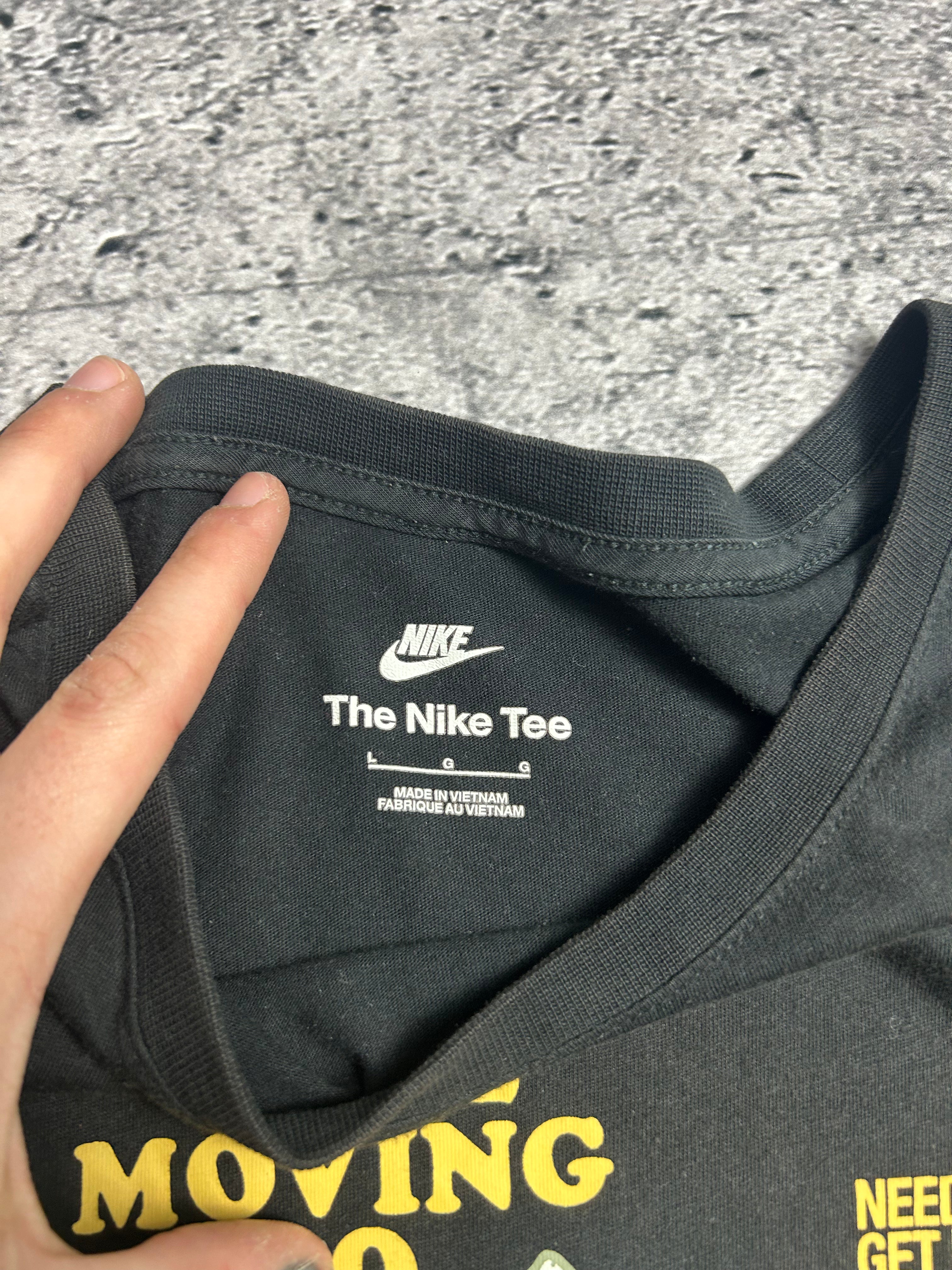 Czarna Koszulka T-shirt Nike Bodyprint Rozmiar L
