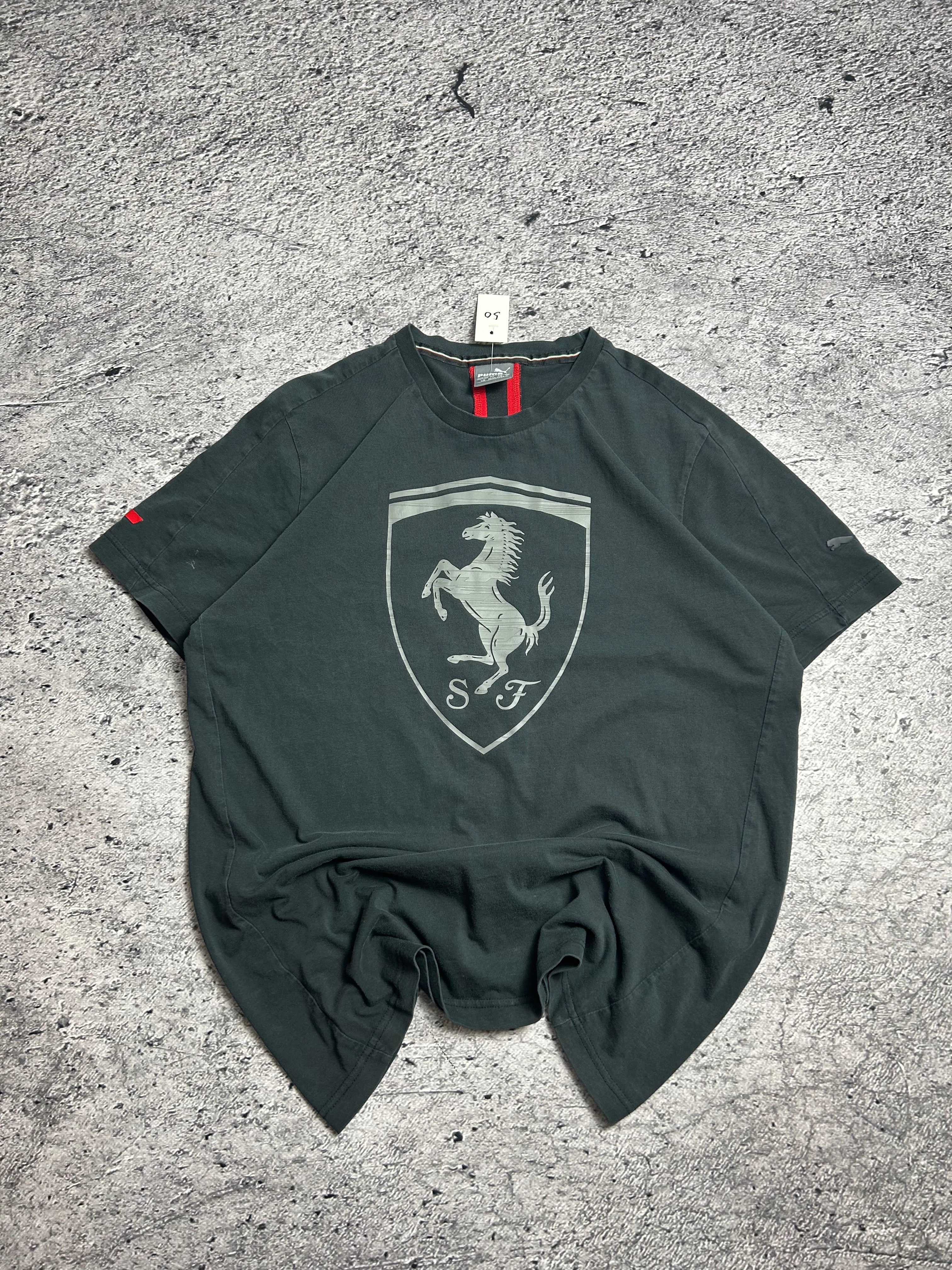 Czarna Koszulka Tshirt Puma x Ferrari Rozmiar L Motorsport