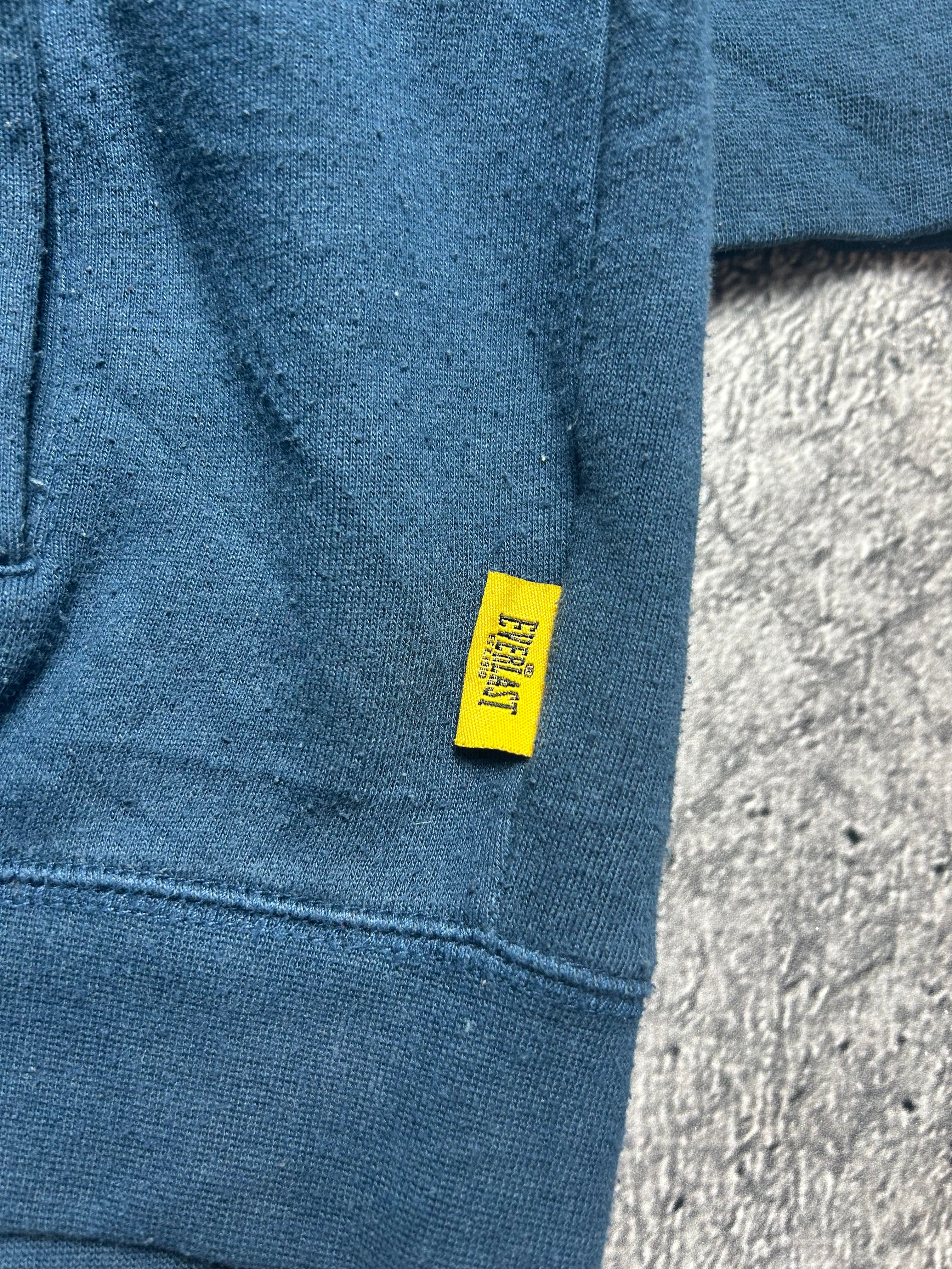 Navy Blue Vintage 00s Everlast Zip Crewneck Sportswear Rozmiar L