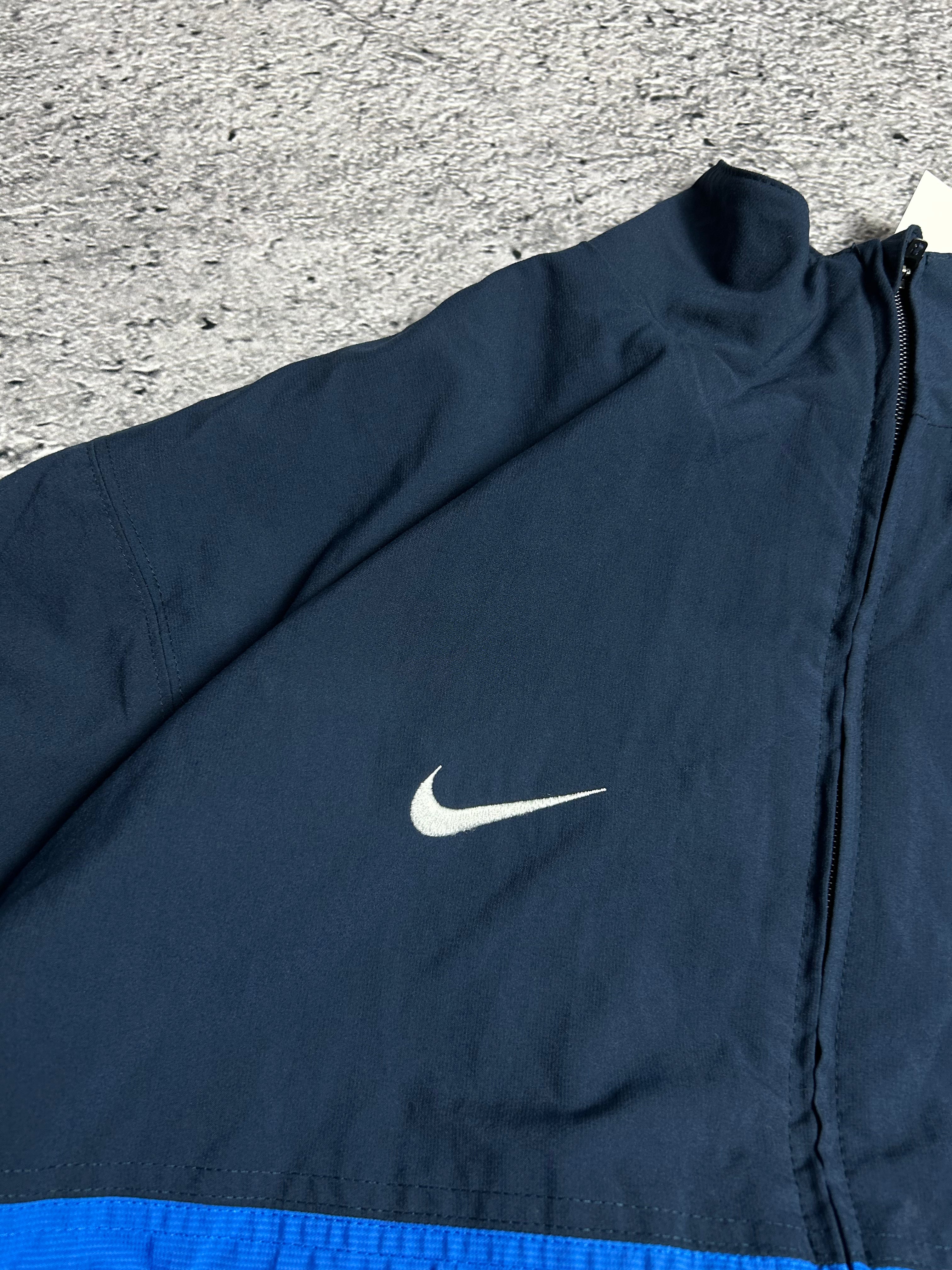 Niebieska Vintage Wiatrówka Nike Trackjacket Rozmiar XL 00s