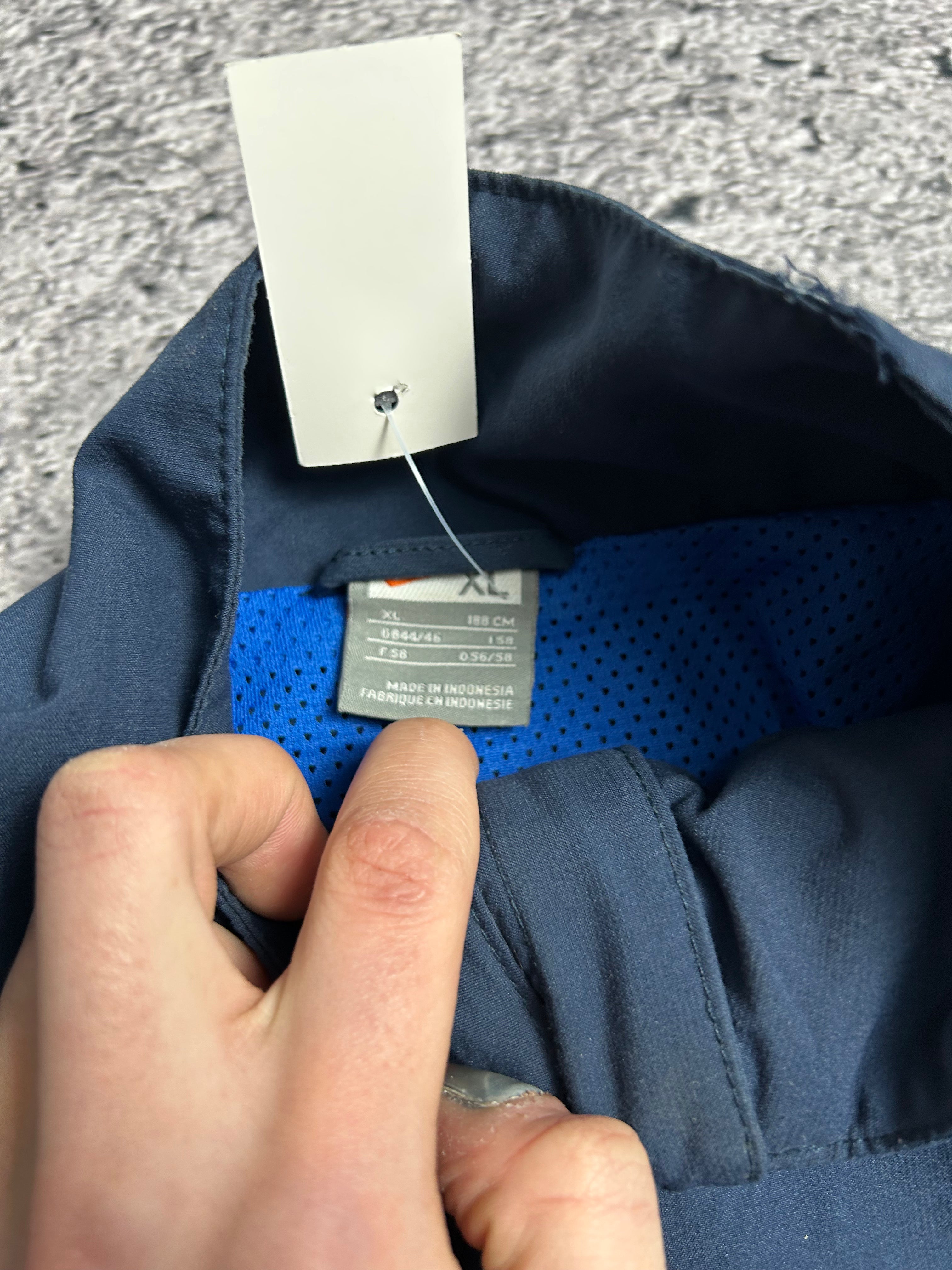 Niebieska Vintage Wiatrówka Nike Trackjacket Rozmiar XL 00s