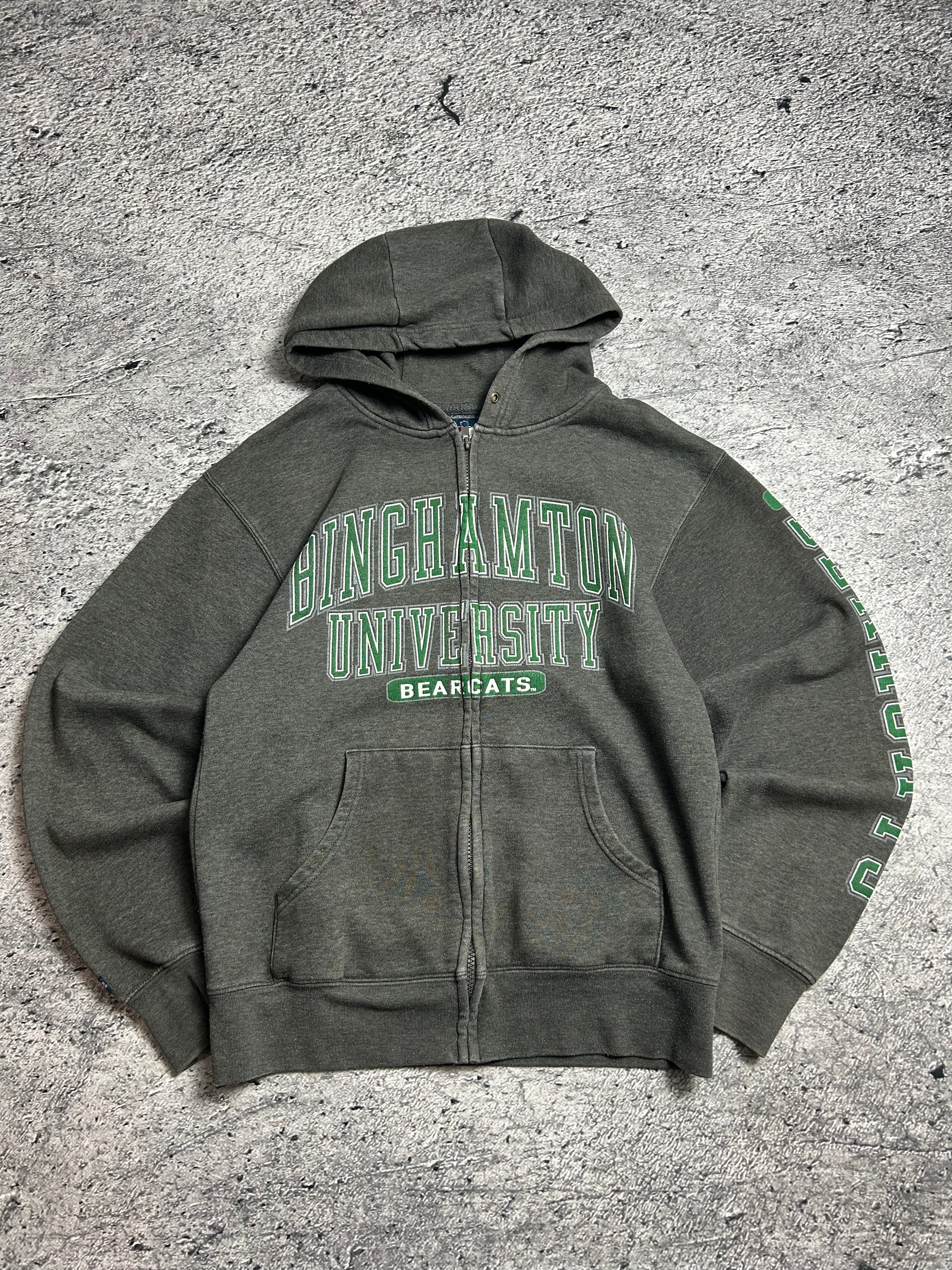 Vintage Jan Sport Zip Hoodie Binghamton Unviersity Rozmiar
