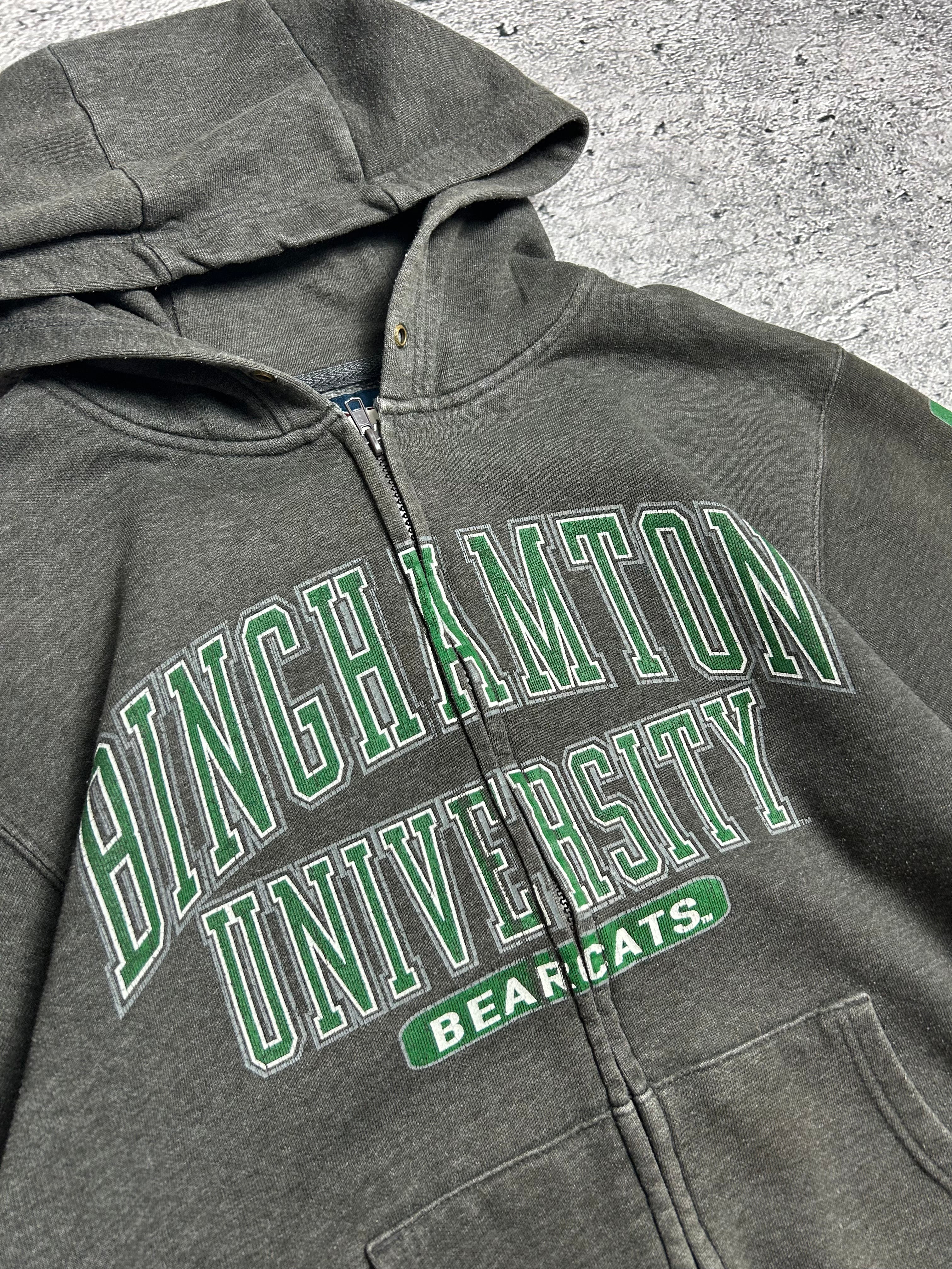 Vintage Jan Sport Zip Hoodie Binghamton Unviersity Rozmiar