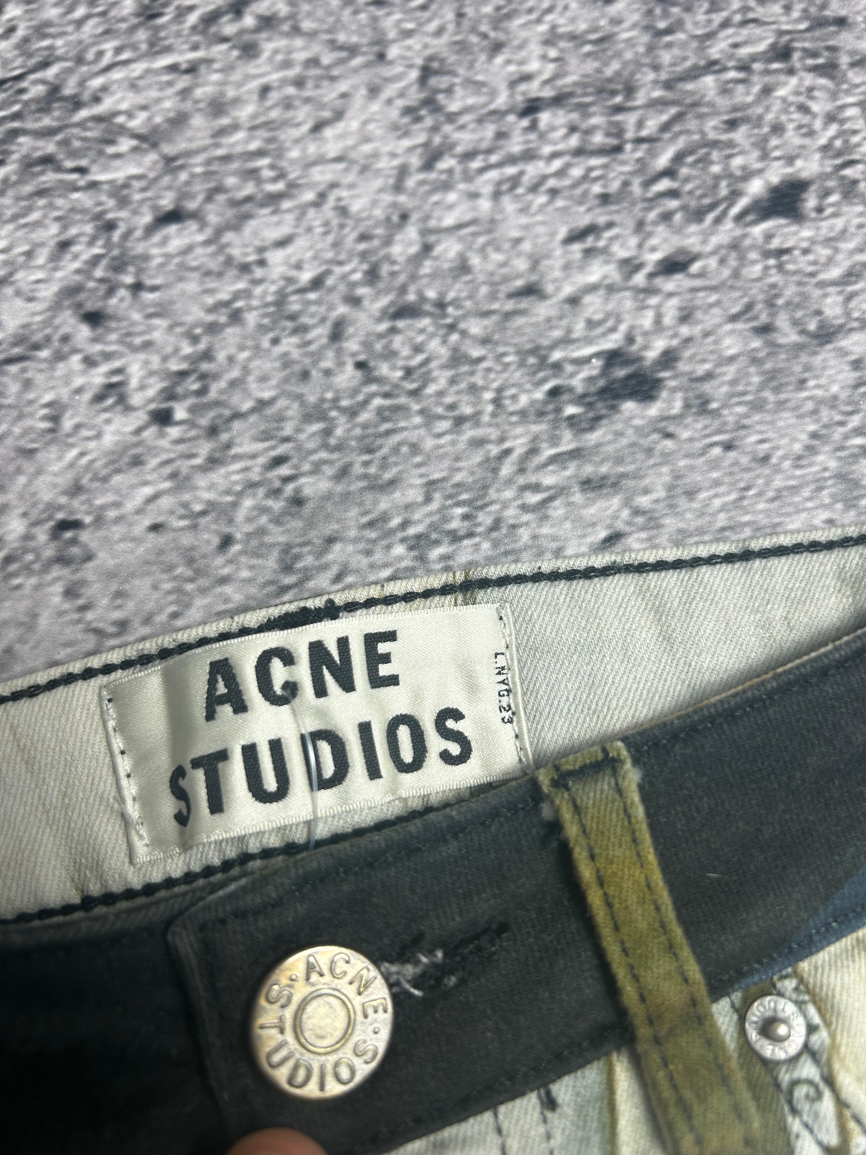 Acne Studios Spodnie Jeansowe Skin 5 Blk Flower Rozmiar 27/32