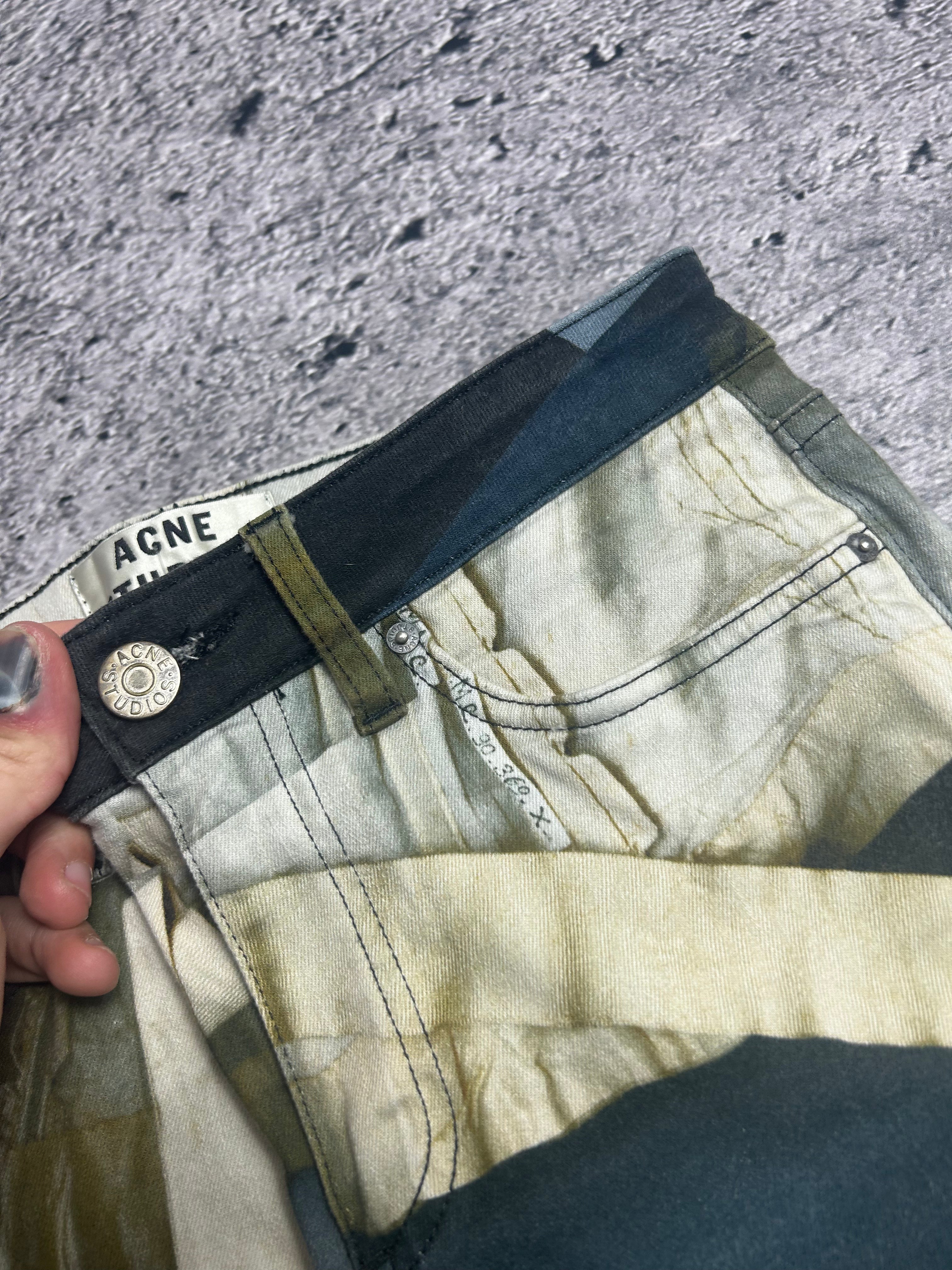 Acne Studios Spodnie Jeansowe Skin 5 Blk Flower Rozmiar 27/32