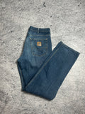 Granatowe Spodnie Jeansy Carhartt Texas Pant Rozmiar 31x34
