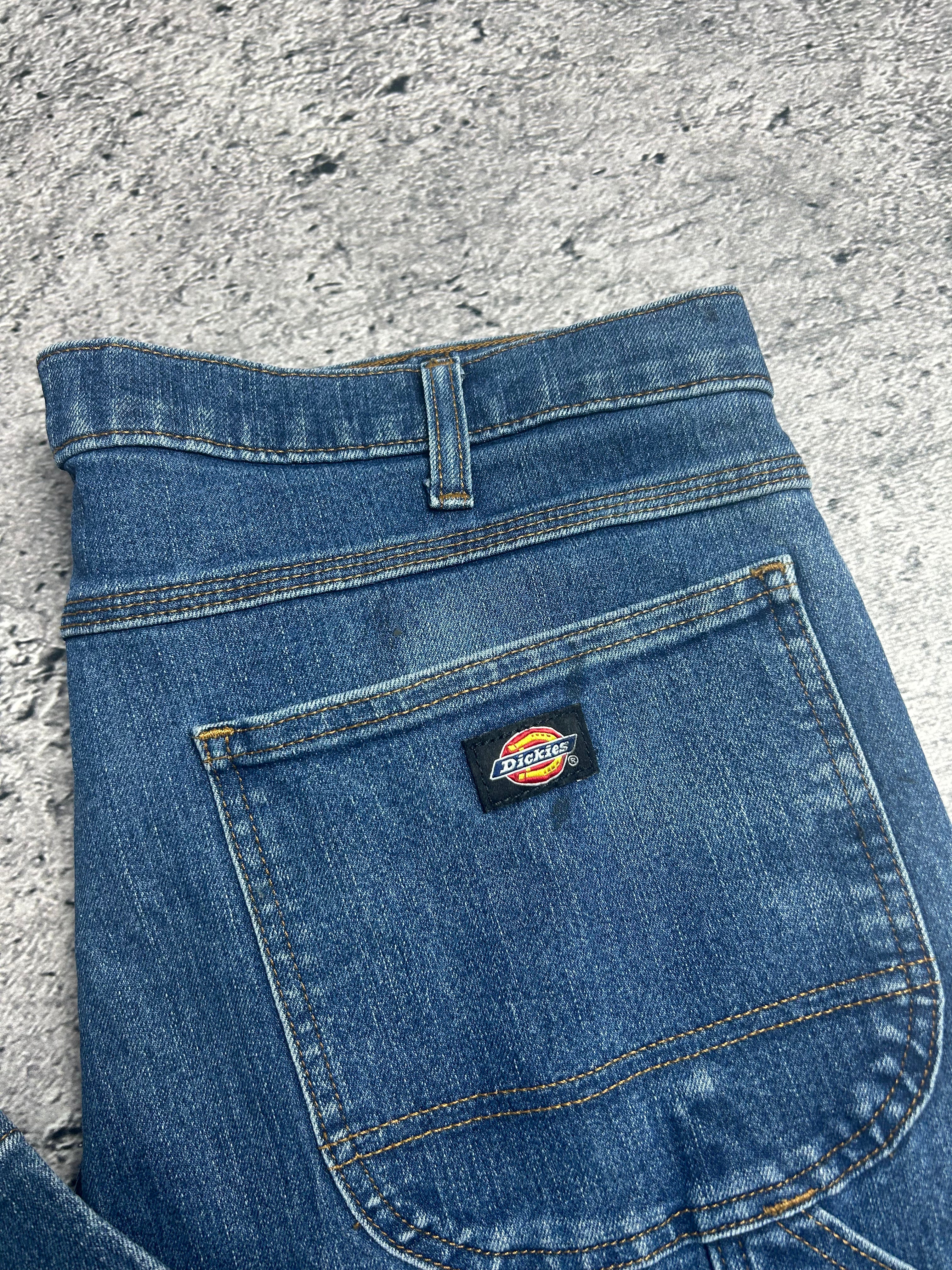 Granatowe Baggy Jeansy Dickies 36x30 Relaxed Fit