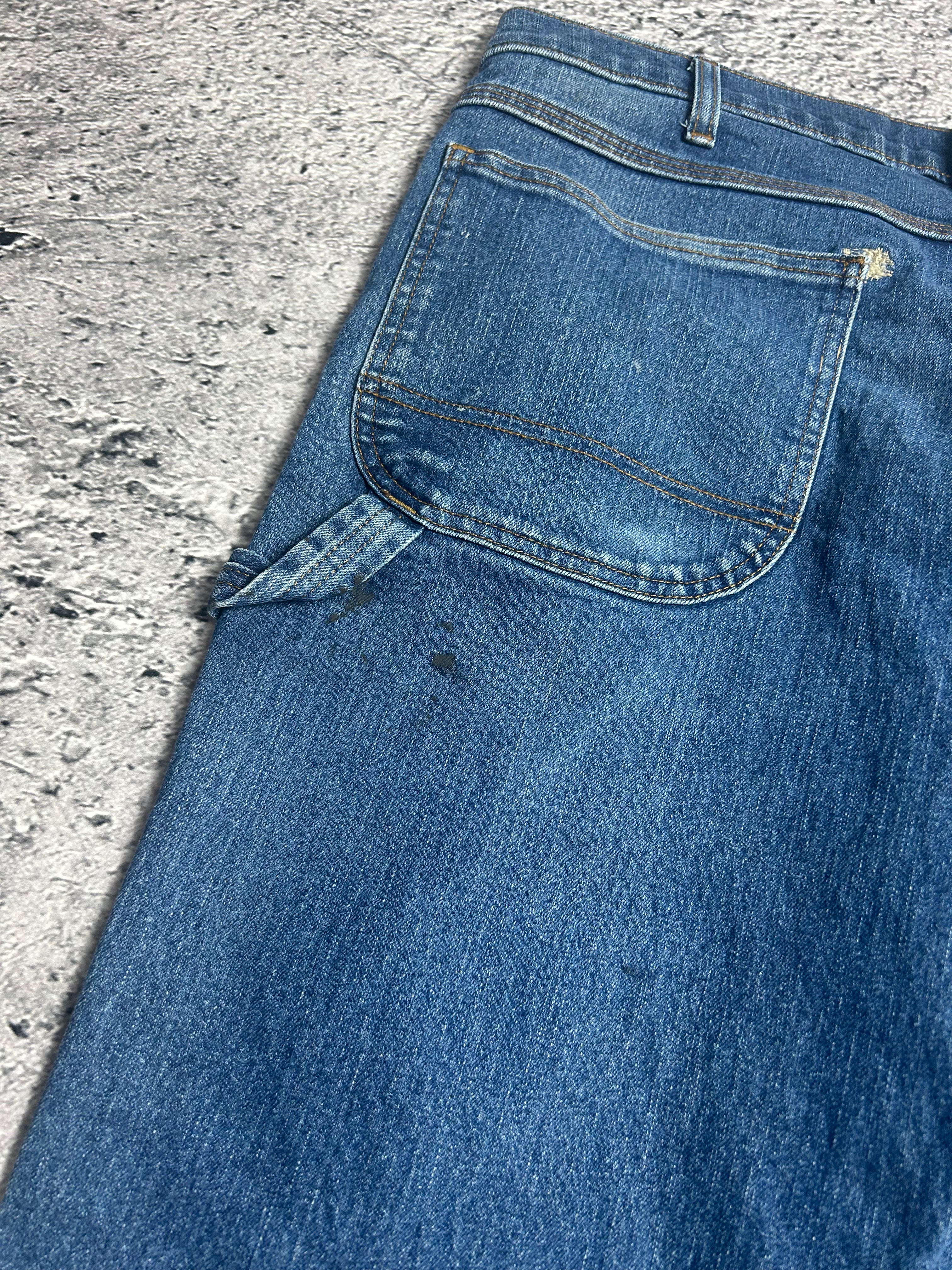 Granatowe Baggy Jeansy Dickies 36x30 Relaxed Fit