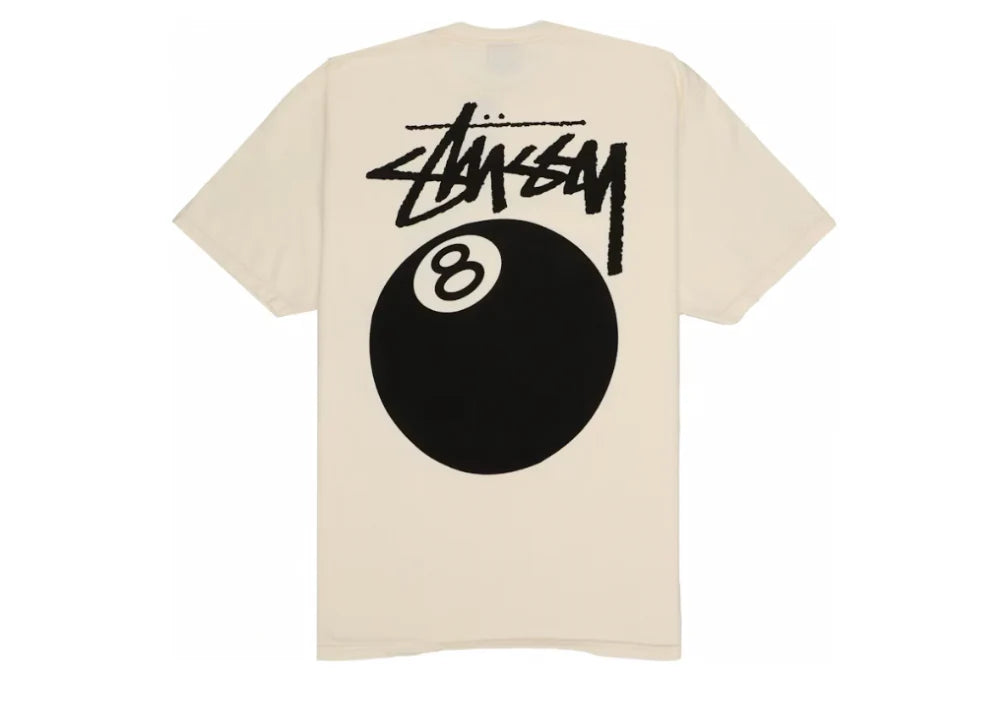 Stüssy 8 Ball Tee Pigment Dyed Natural — oryginalna koszulka Stüssy z certyfikatem autentyczności | NWK Store
