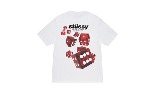 Stüssy Rollers Tee White — oryginalna koszulka Stüssy z certyfikatem autentyczności | NWK Store