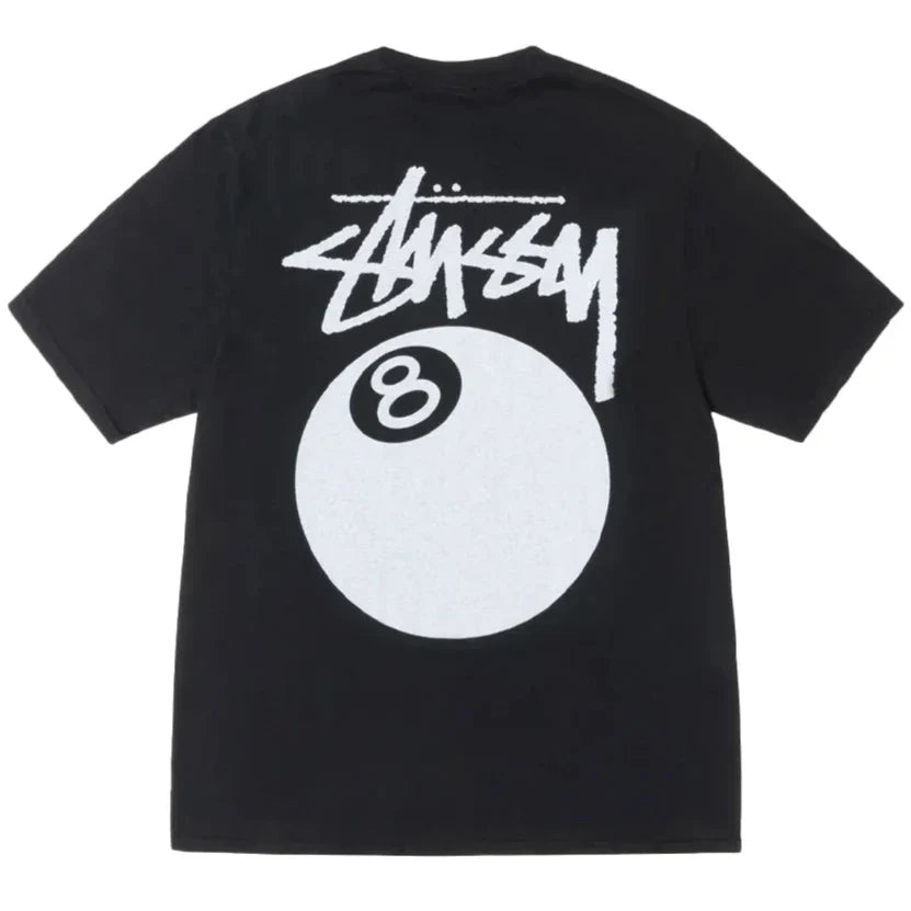 Stüssy 8 Ball Tee Pigment Dyed Faded Black — oryginalna koszulka Stüssy z certyfikatem autentyczności | NWK Store