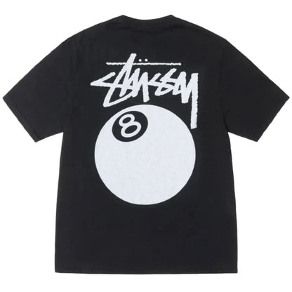 Stüssy 8 Ball Tee Pigment Dyed Faded Black — oryginalna koszulka Stüssy z certyfikatem autentyczności | NWK Store