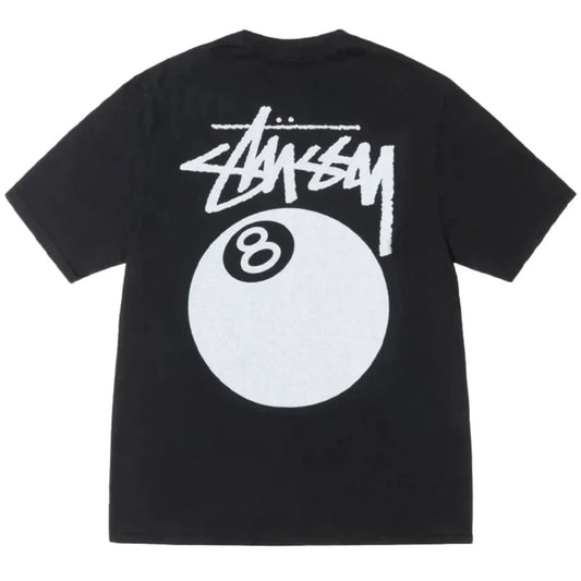 Stüssy 8 Ball Tee Pigment Dyed Faded Black — oryginalna koszulka Stüssy z certyfikatem autentyczności | NWK Store
