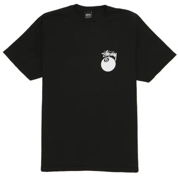 Stüssy 8 Ball Tee Pigment Dyed Faded Black — zdjęcie produktu | NWK Store