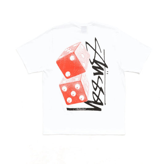 Stüssy Tall Dice Tee White — oryginalna koszulka Stüssy z certyfikatem autentyczności | NWK Store