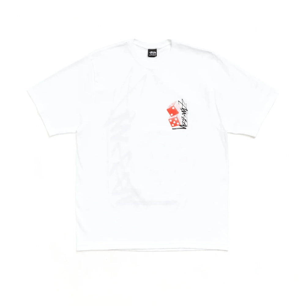 Stüssy Tall Dice Tee White — zdjęcie produktu | NWK Store