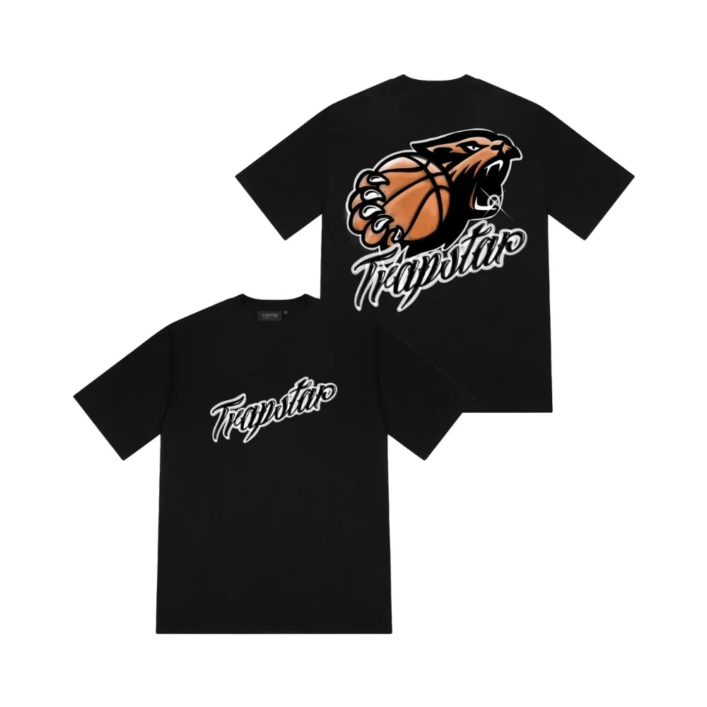 Trapstar Shooters League 2.0 Tee Black — oryginalna czarna koszulka Trapstar z certyfikatem | NWK Store