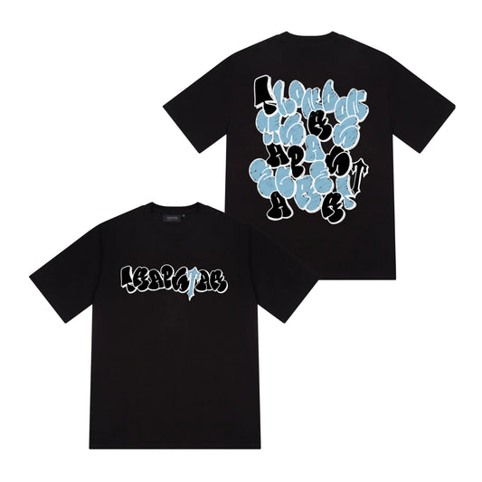 Trapstar Wall to Wall Tee Black — oryginalna czarna koszulka Trapstar z certyfikatem | NWK Store